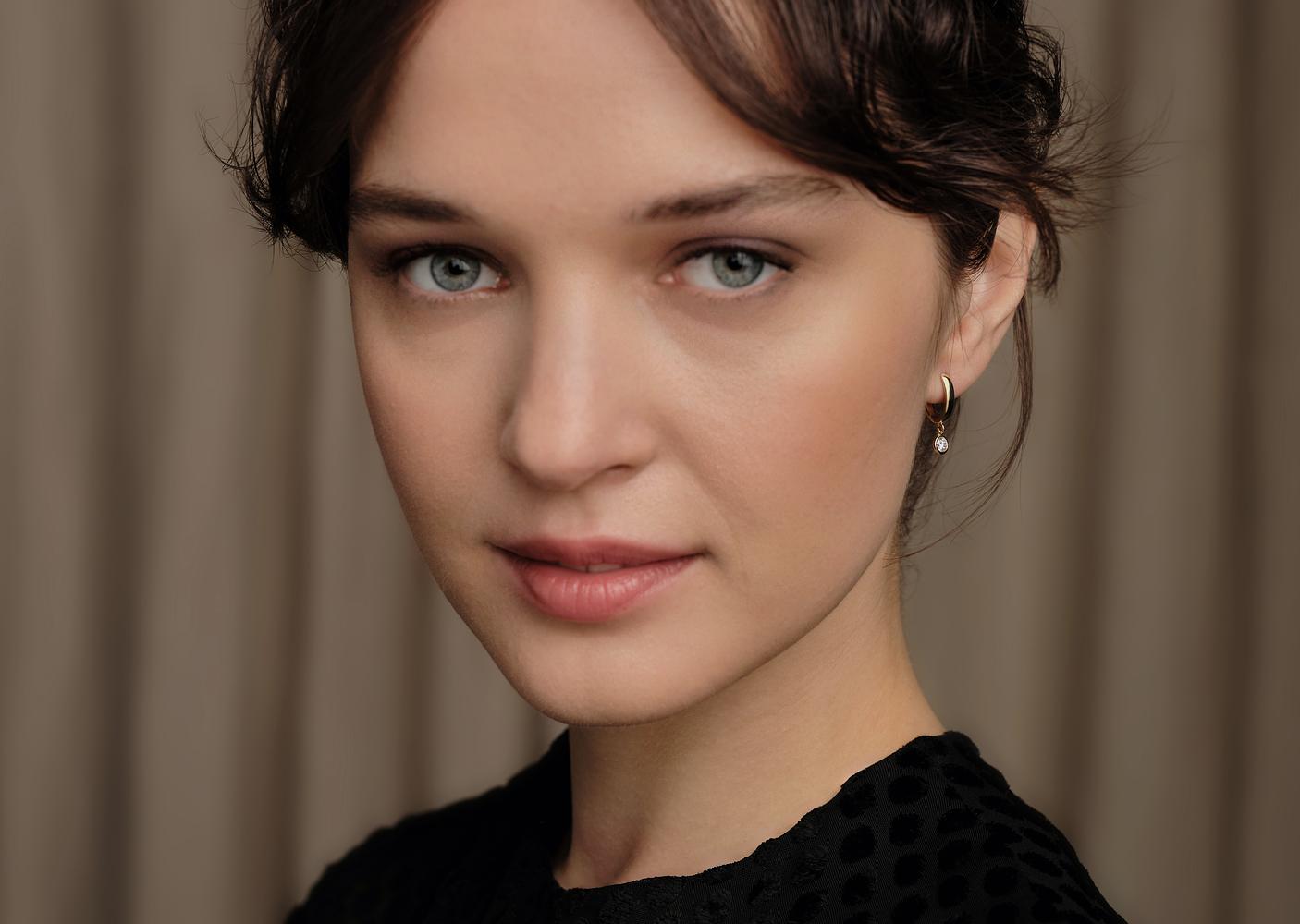 Boucles d'oreilles diamants de synthèse éthiques en or recyclé