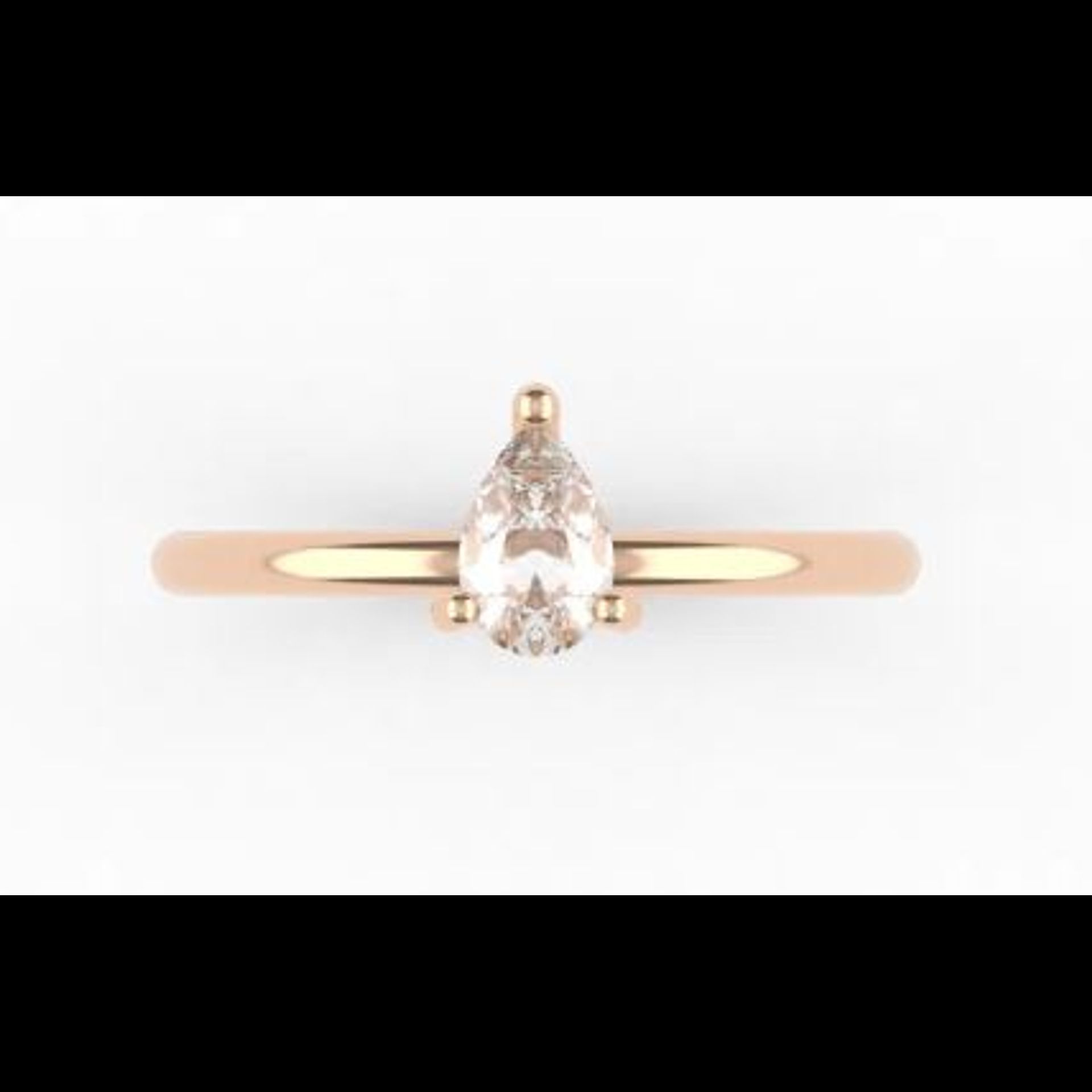 Solitaire Alva Goutte Diamant de Synthèse