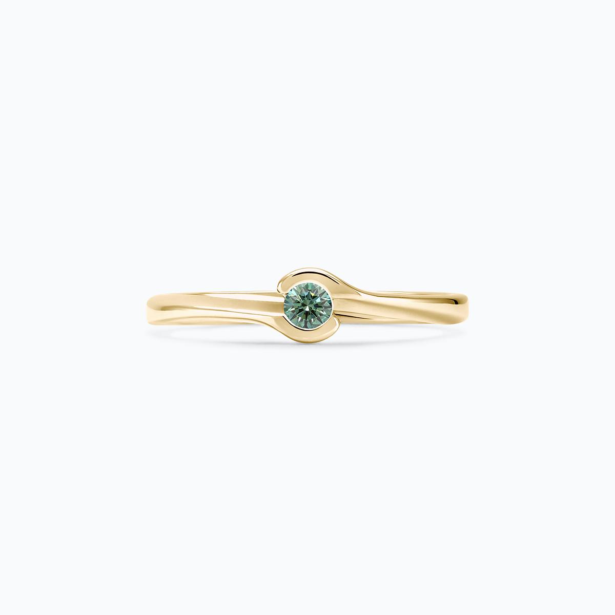 Solitaire Emma Diamant de Synthèse Vert