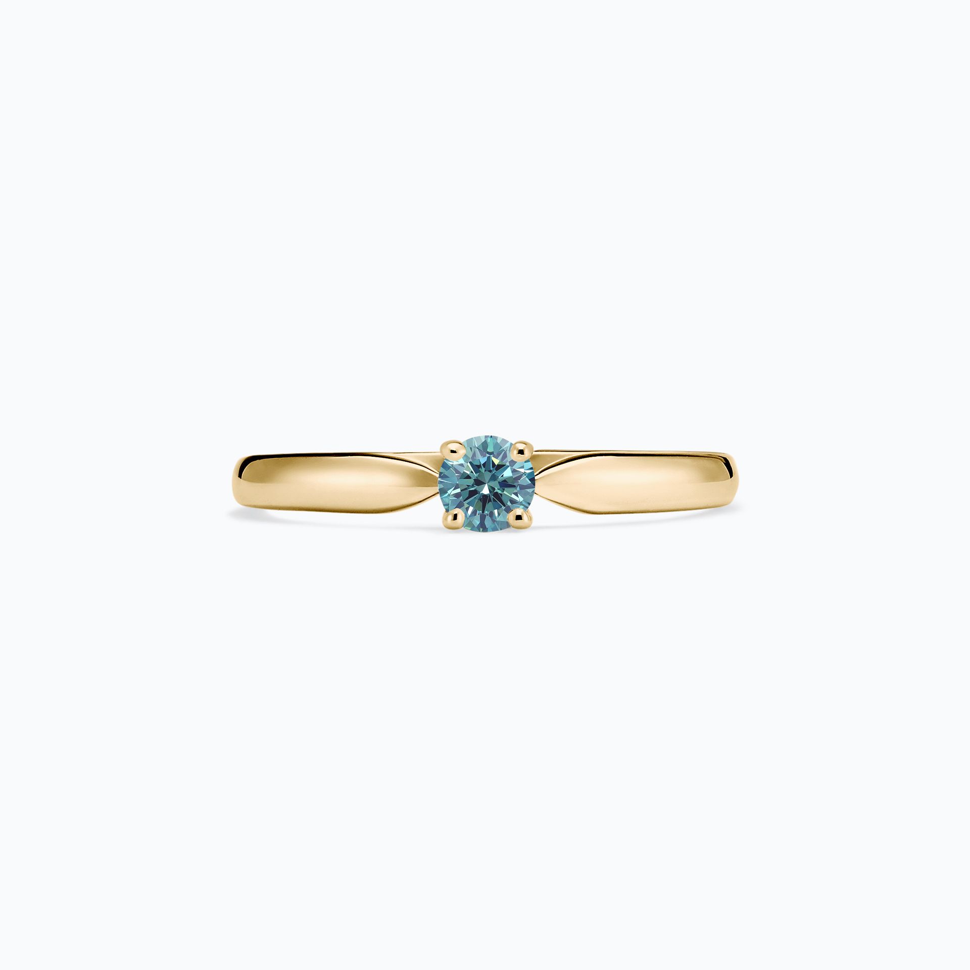 Solitaire Margot Diamant de Synthèse Bleu