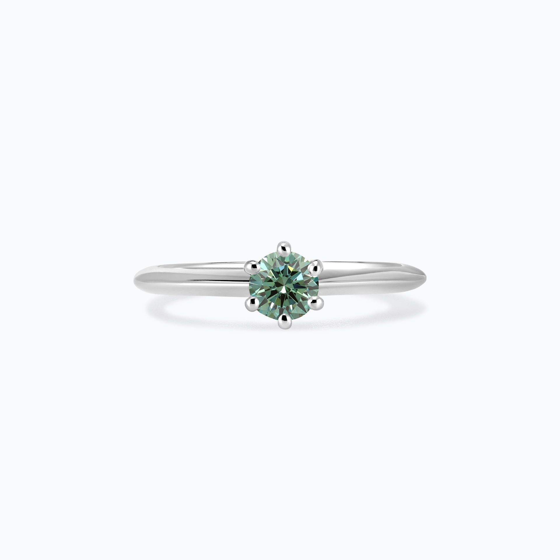 Solitaire Amy Éclat Diamant de Synthèse Vert