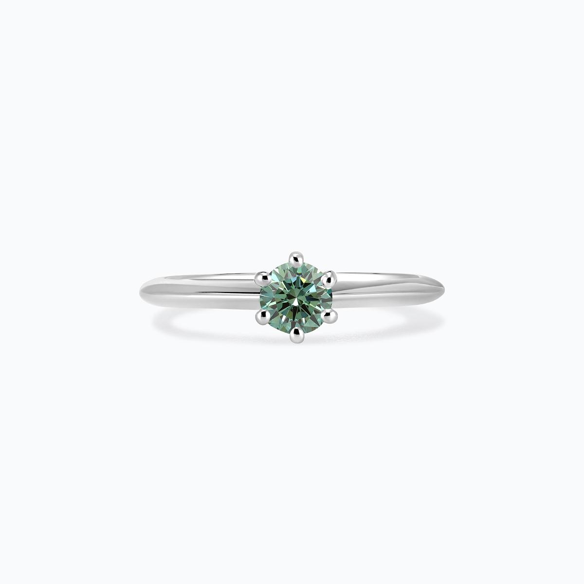 Solitaire Amy Éclat Diamant de Synthèse Vert