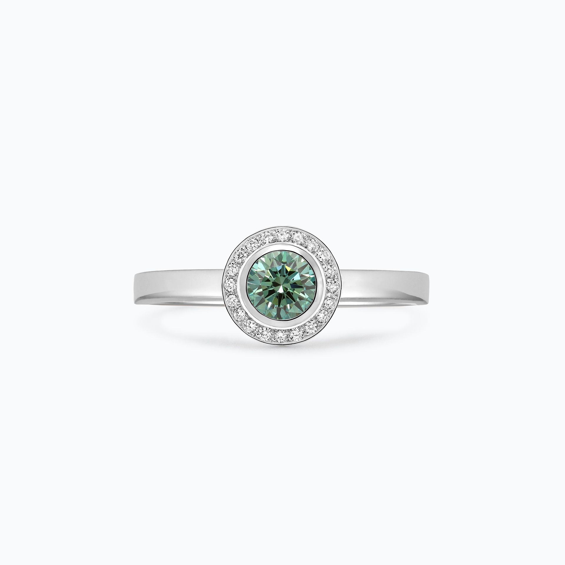 Solitaire Paris Éclat Diamant de Synthèse Vert