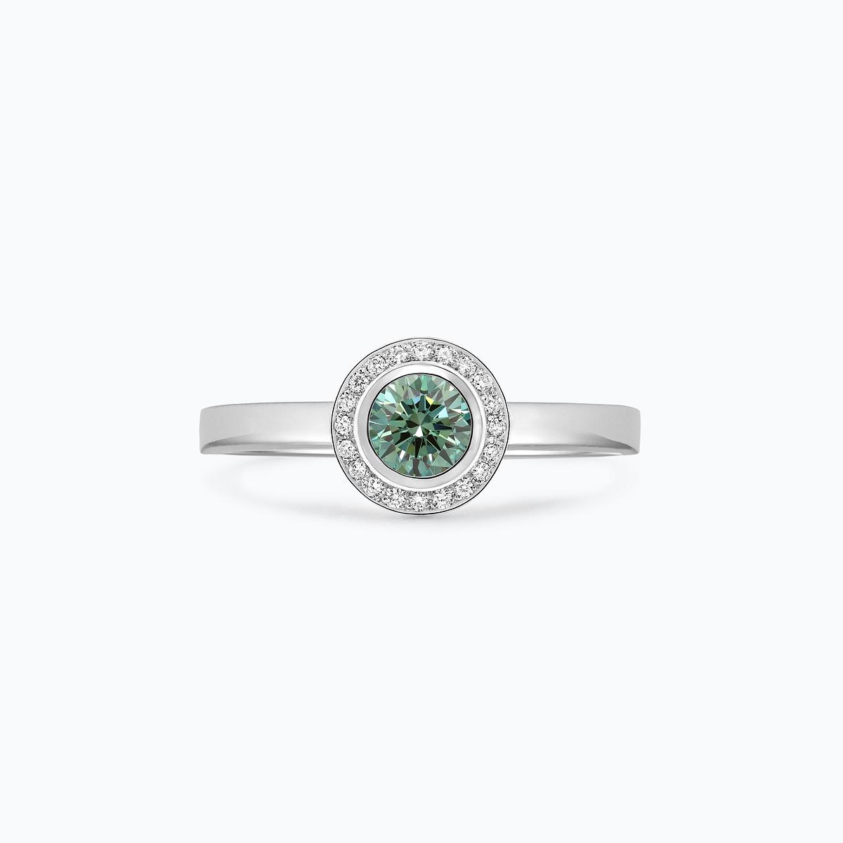 Solitaire Paris Éclat Diamant de Synthèse Vert