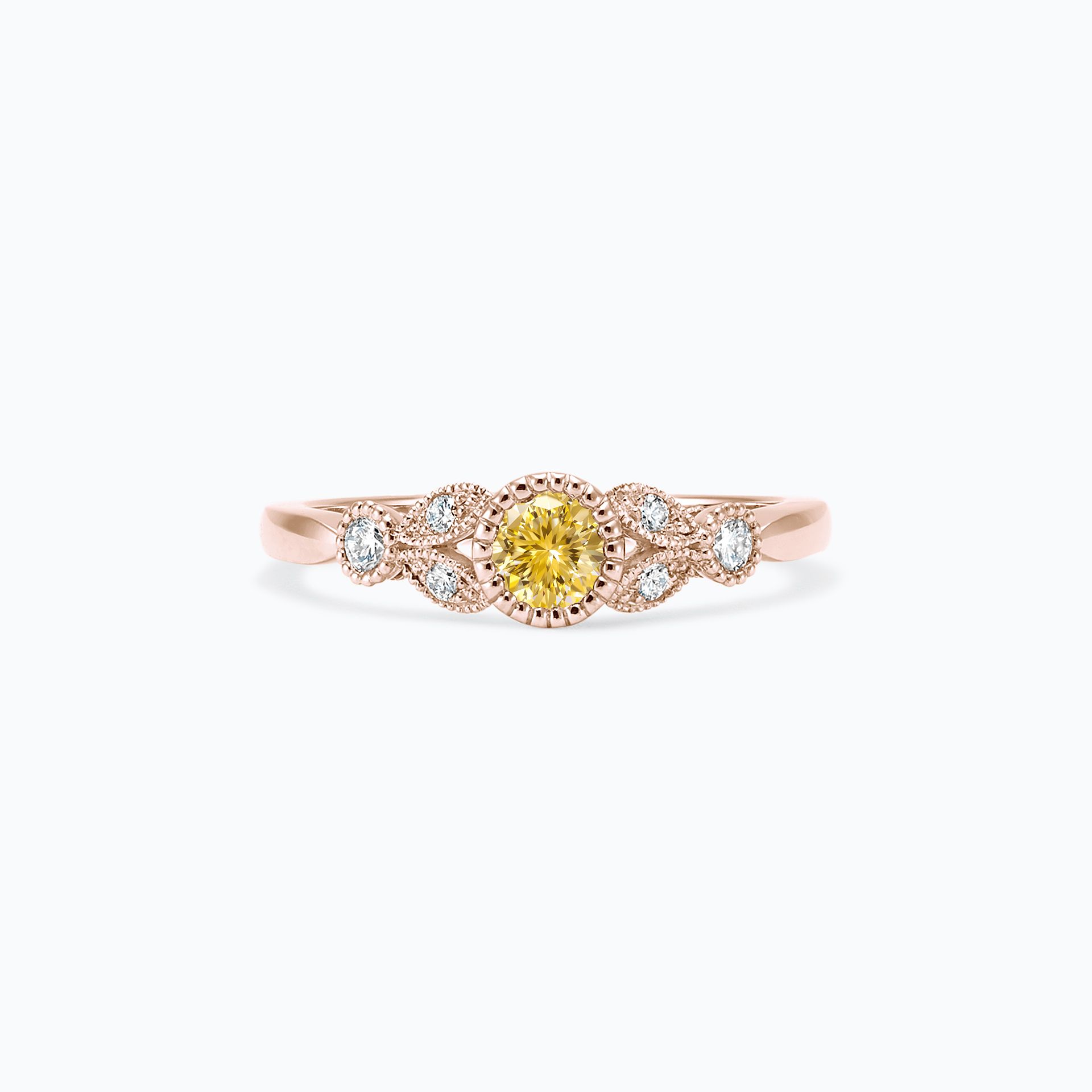 Solitaire Salomé Millegrain Diamant de Synthèse Jaune