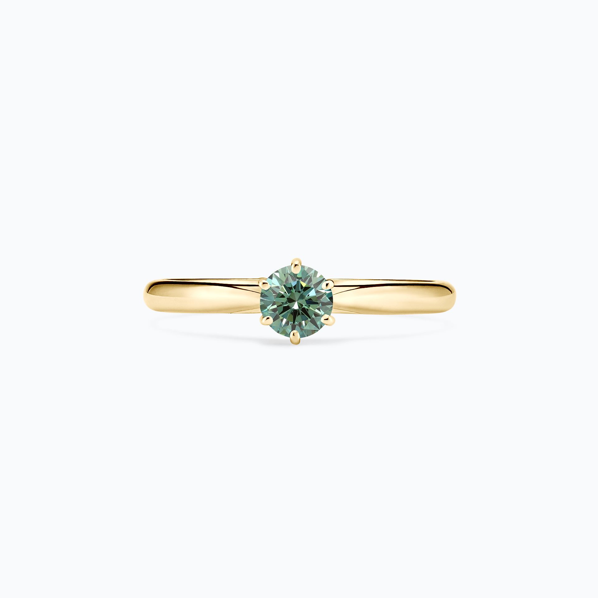 Solitaire Félicia Éclat Diamant de Synthèse Vert
