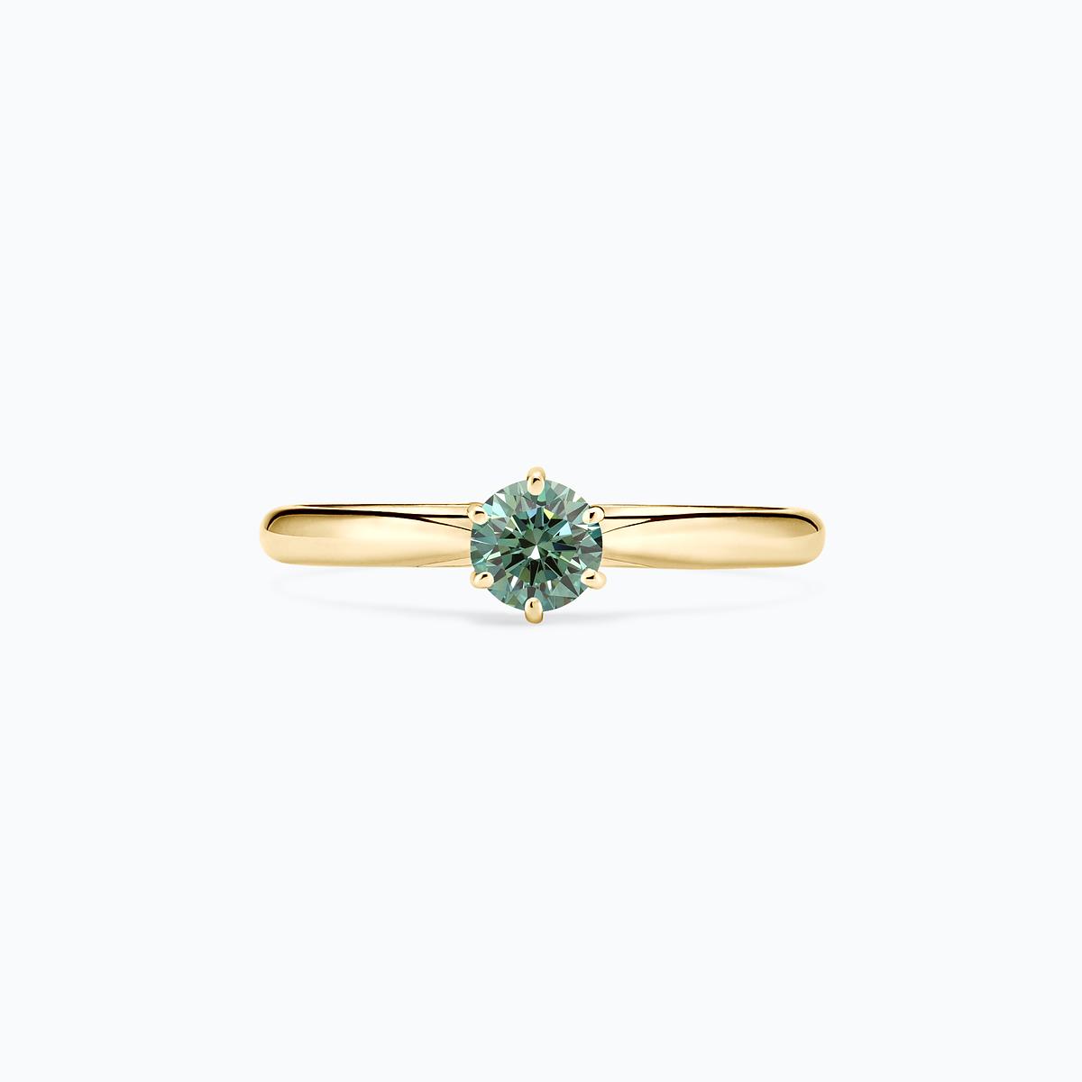 Solitaire Félicia Éclat Diamant de Synthèse Vert