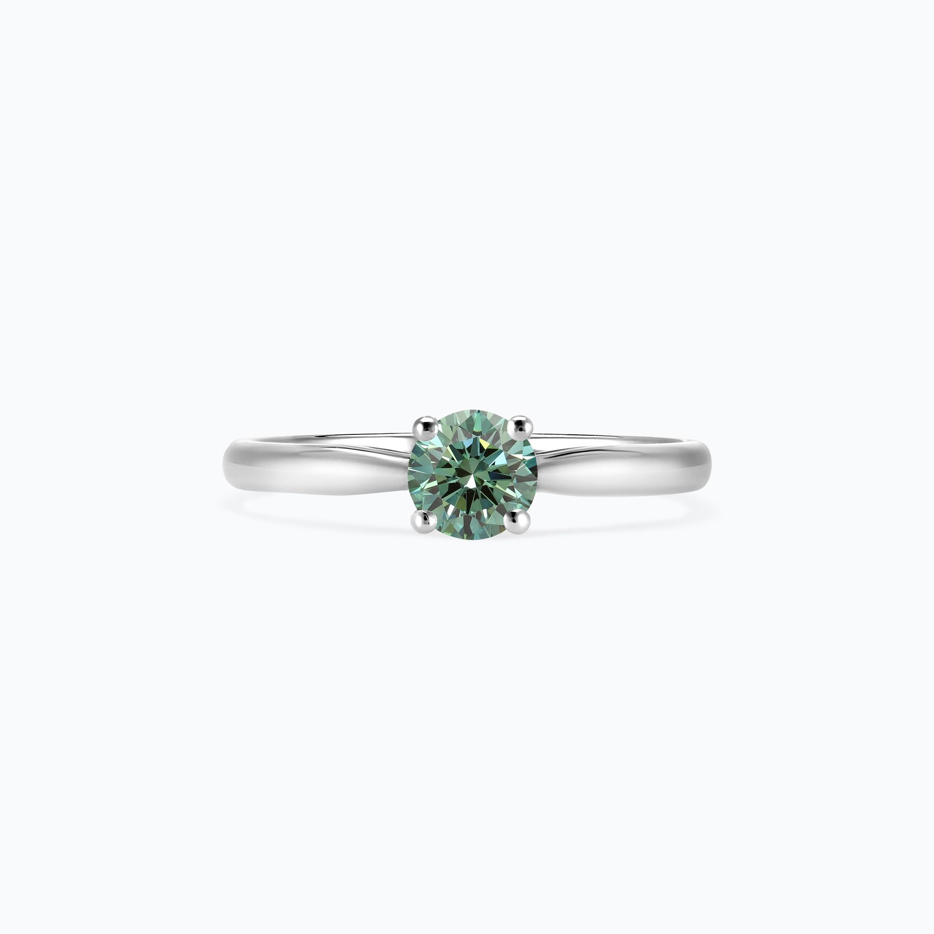 Solitaire Luna Éclat Diamant de Synthèse Vert