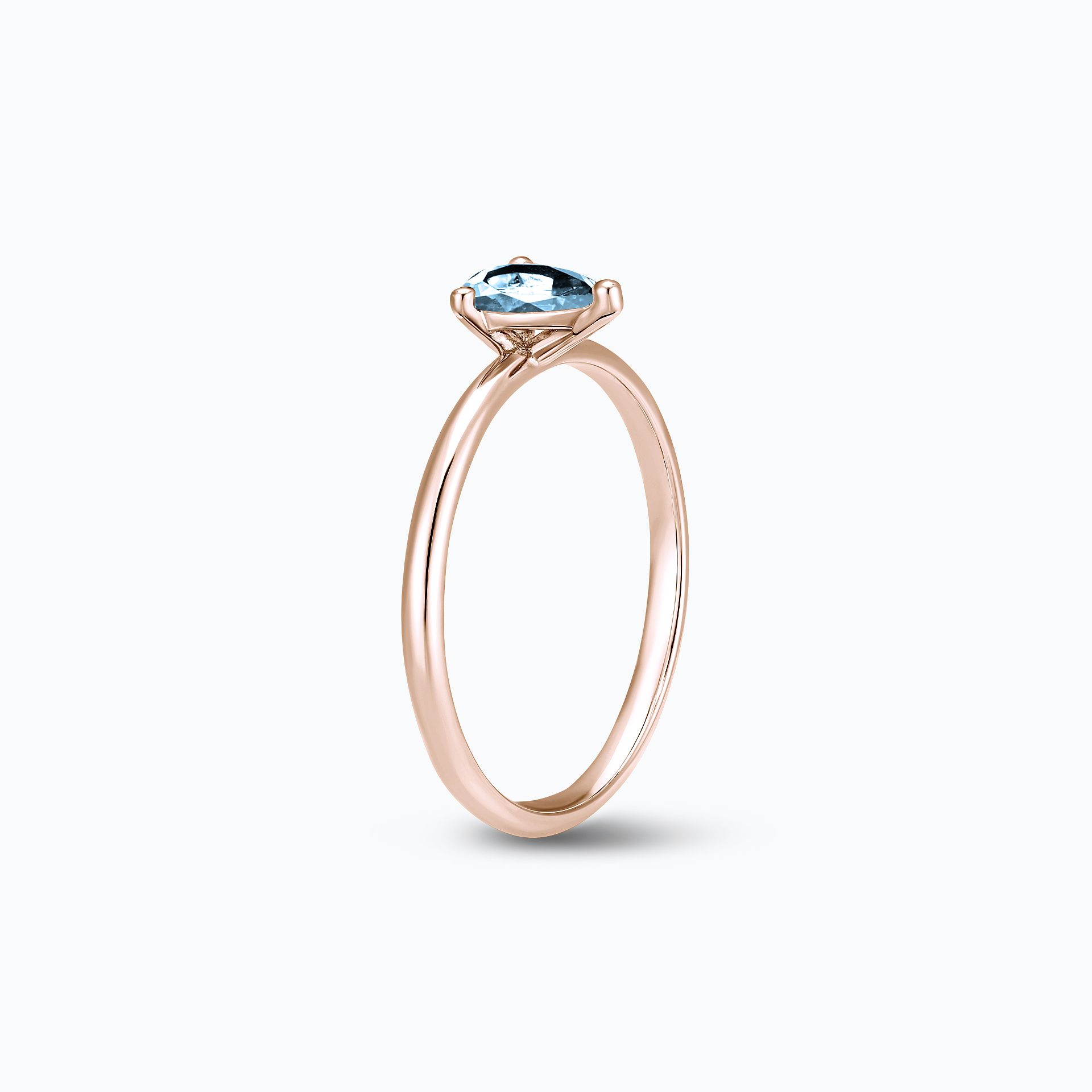 Solitaire Alva Goutte Aigue-marine