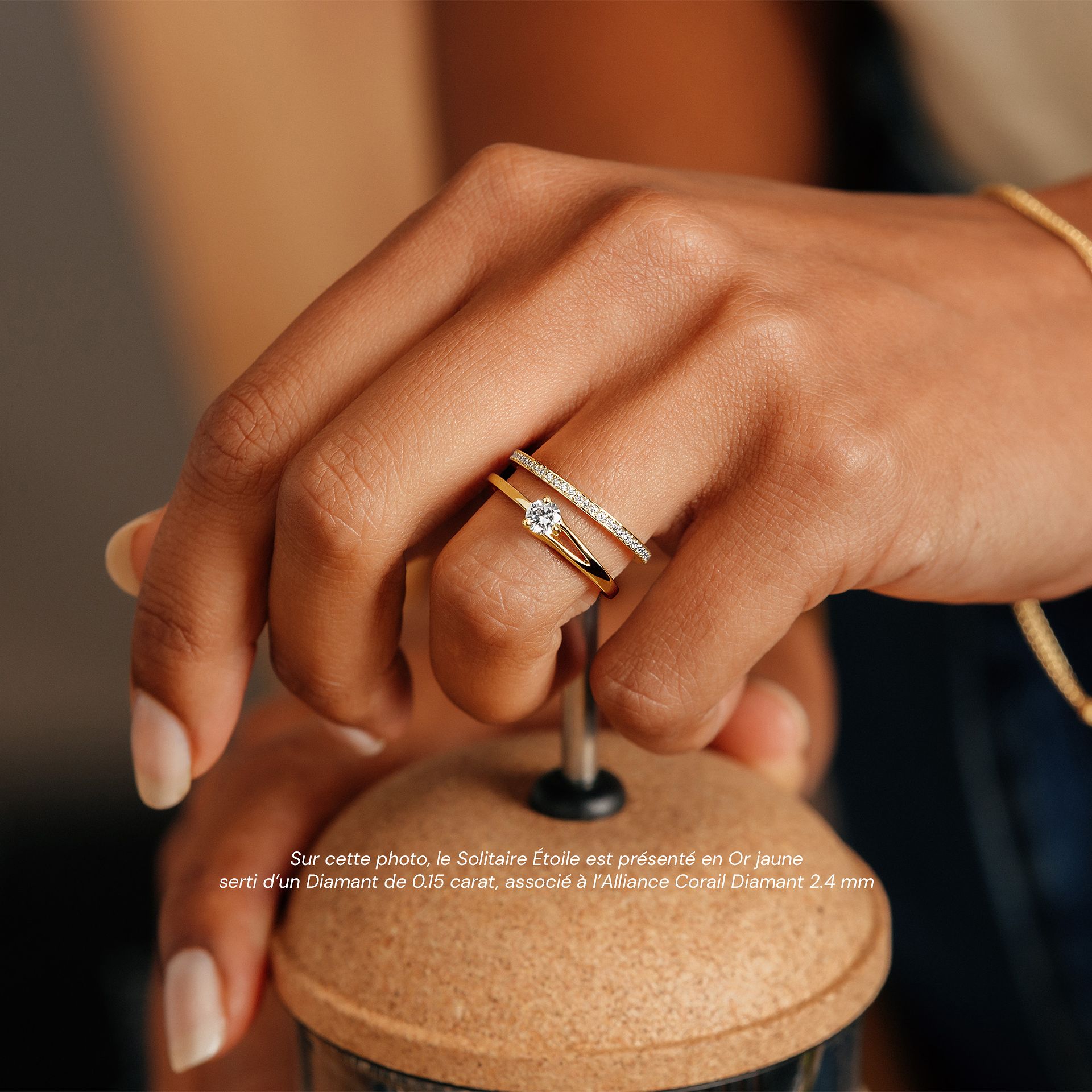 Solitaire Étoile Diamant