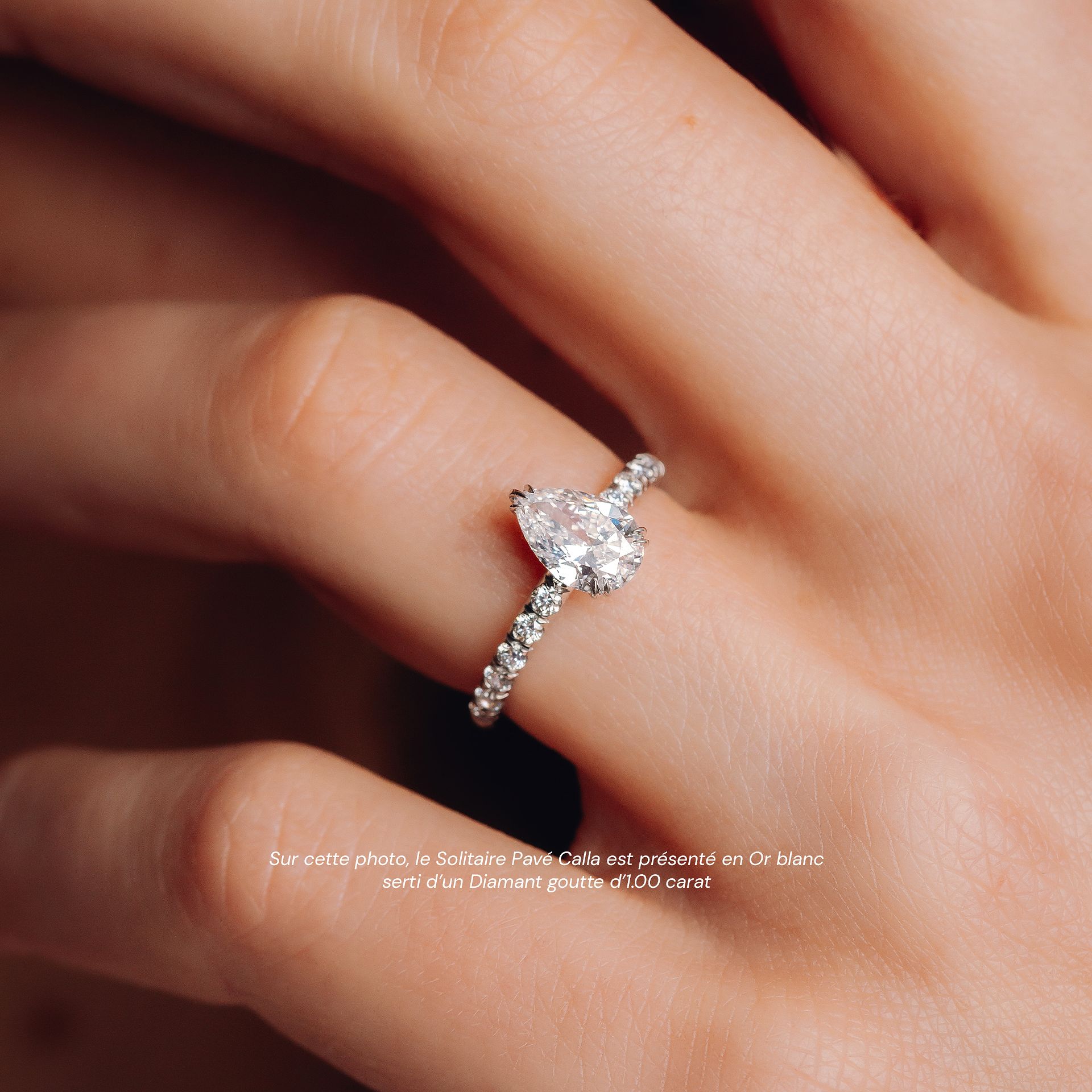 Solitaire Pavé Calla Diamant