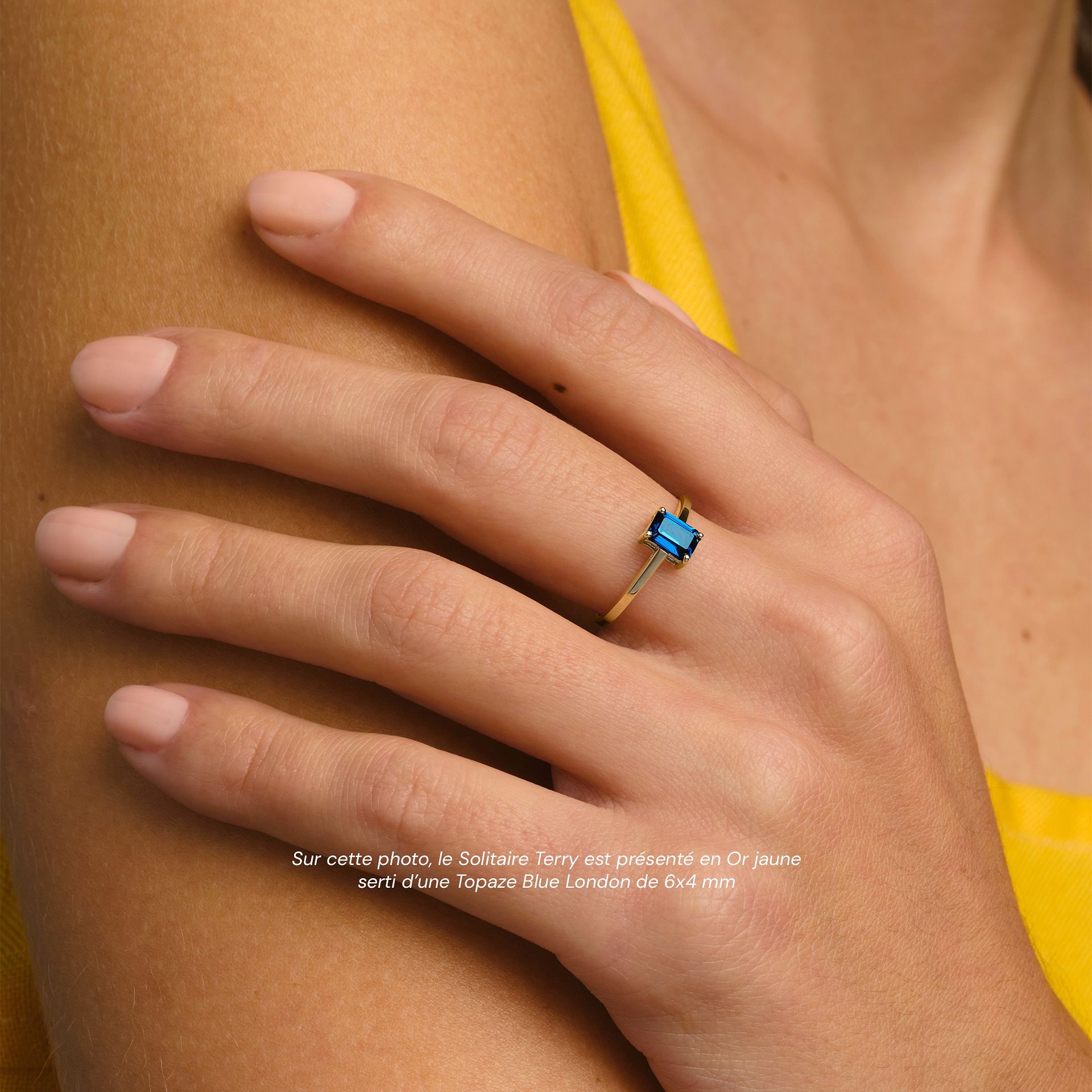 Solitaire Terry Topaze Blue London