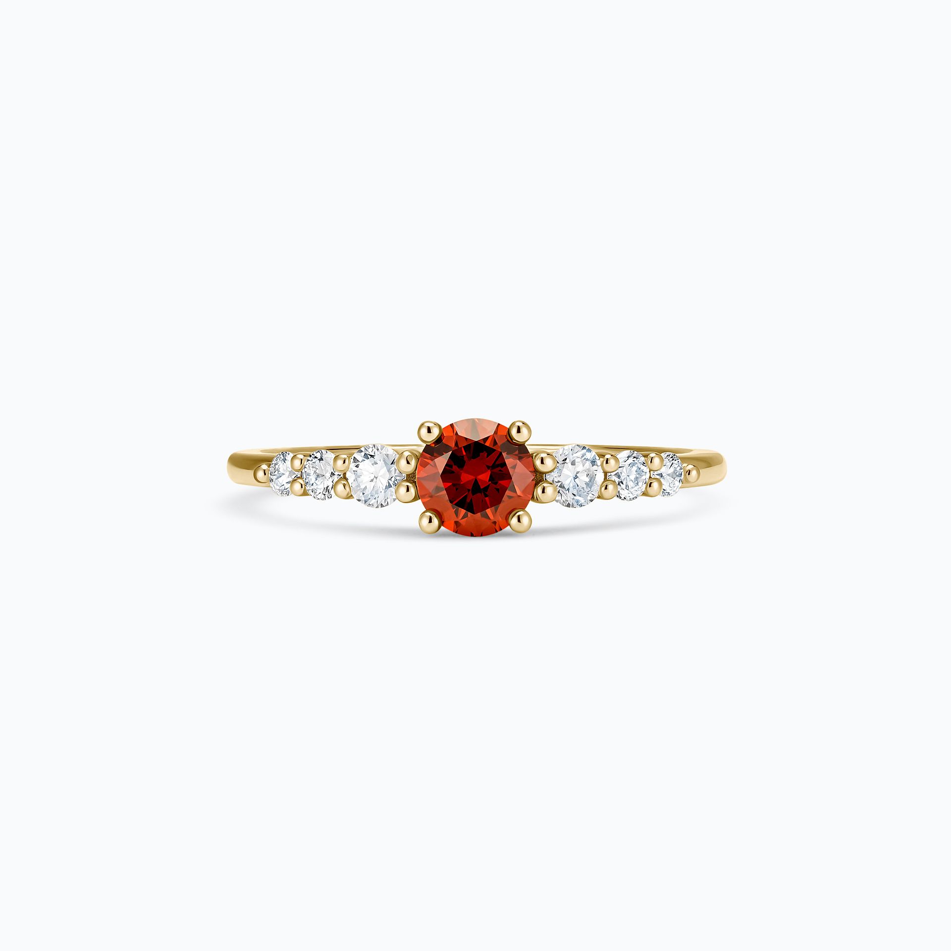 Solitaire Juliette Diamant Rouge de Synthèse