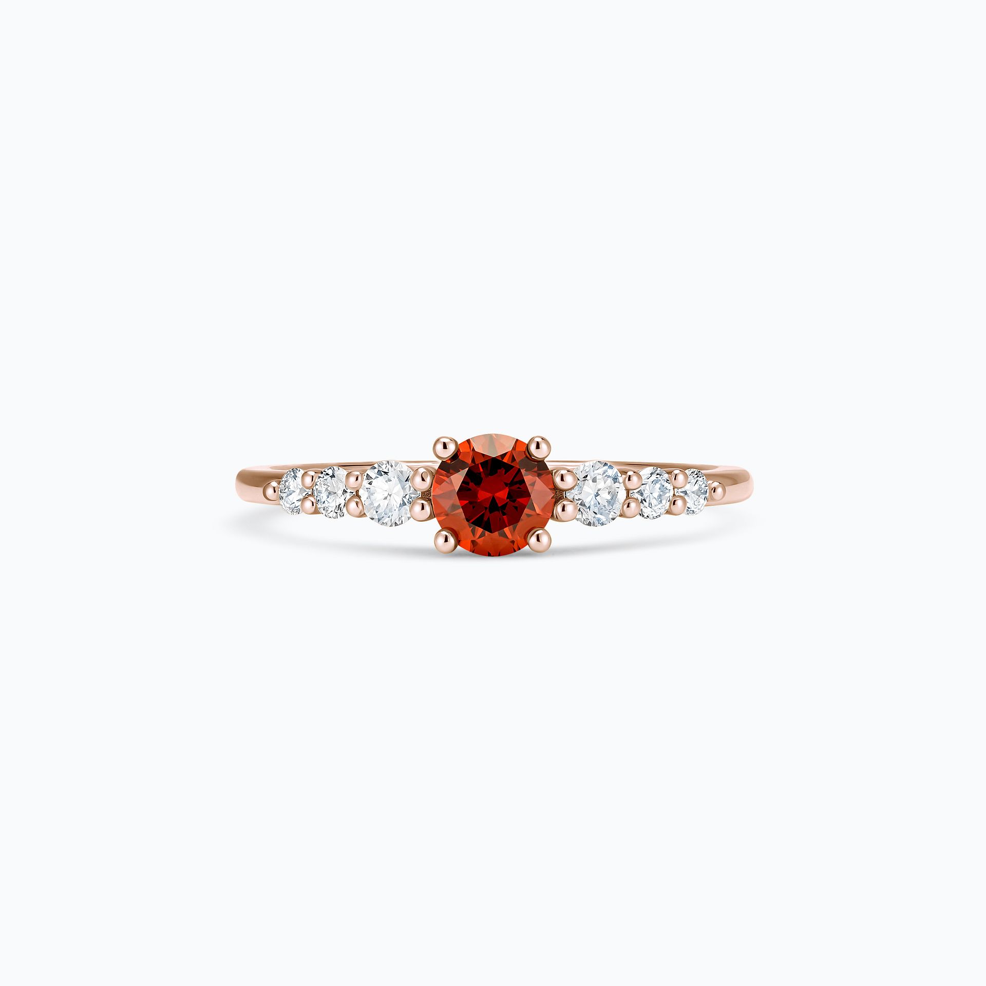 Solitaire Juliette Diamant Rouge de Synthèse