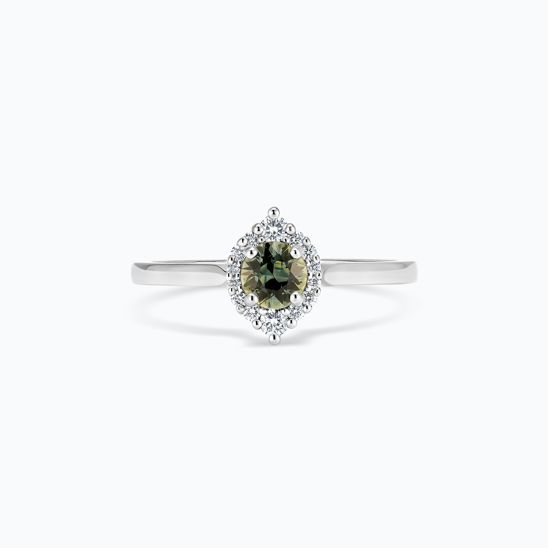 Solitaire Minerva Saphir Vert