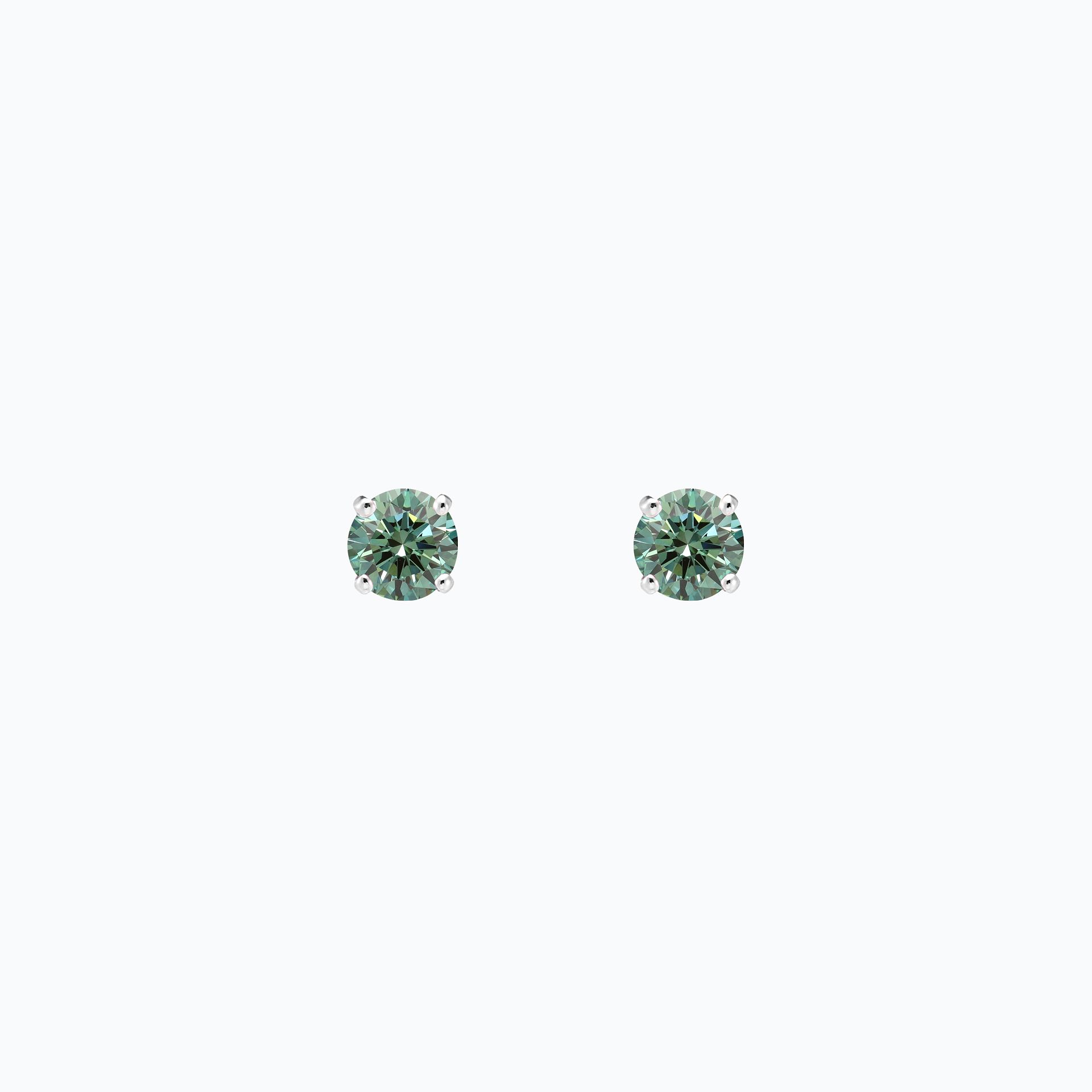 Boucles Alva Diamant de Synthèse Vert 0.70 carat