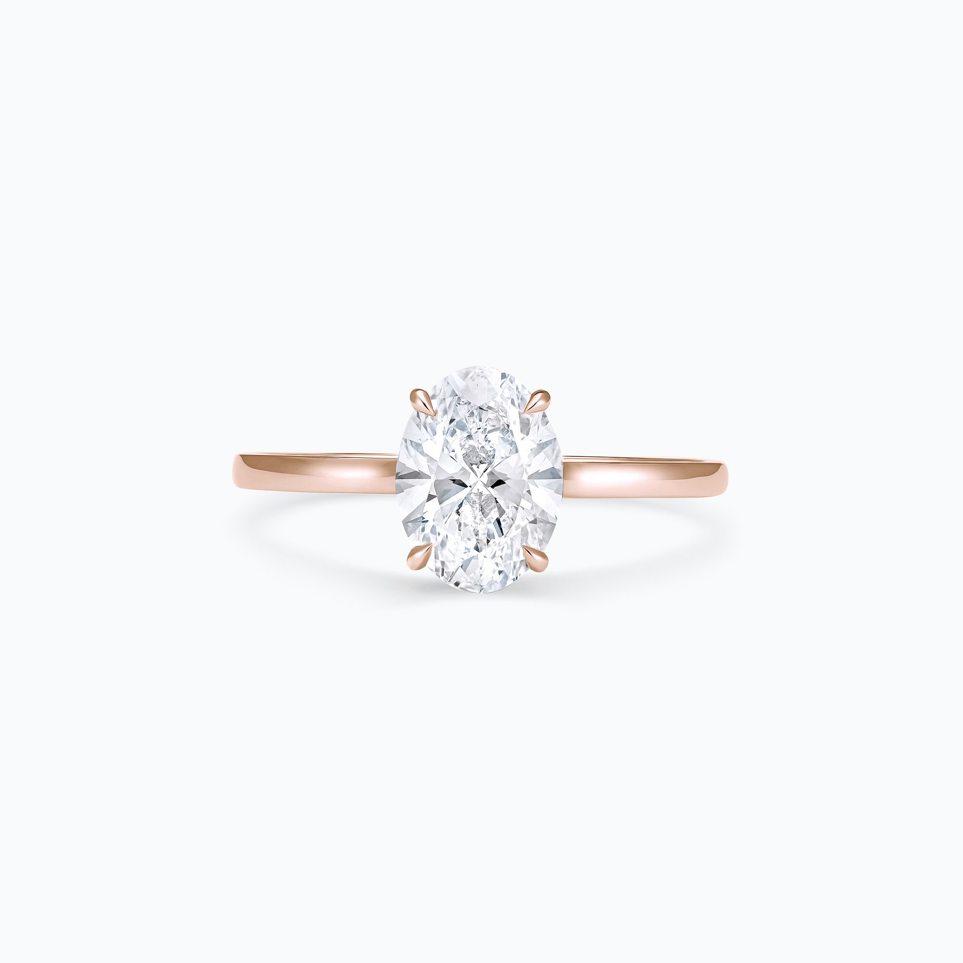 Solitaire Calypso Ovale Diamant de Synthèse