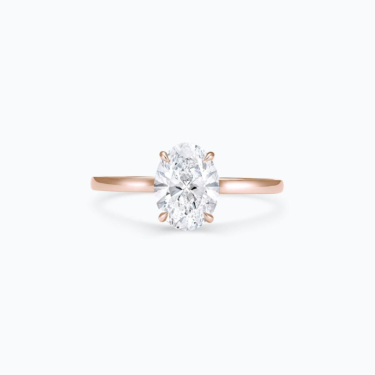 Solitaire Calypso Ovale Diamant de Synthèse