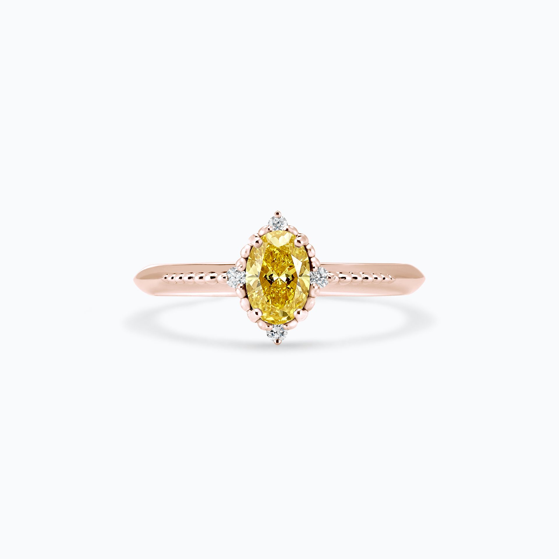 Solitaire Colette Diamant de Synthèse Jaune