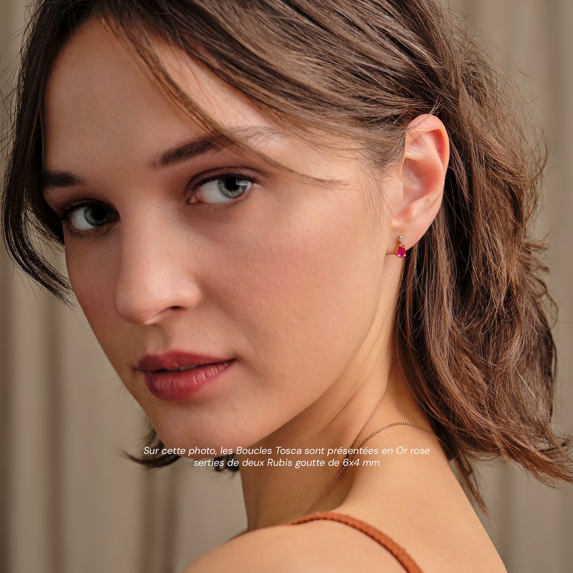 Boucles Tosca Rubis
