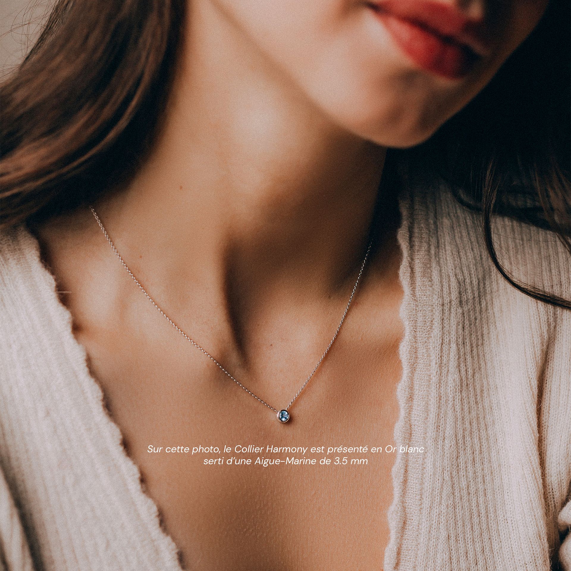 Collier Harmony Aigue-Marine