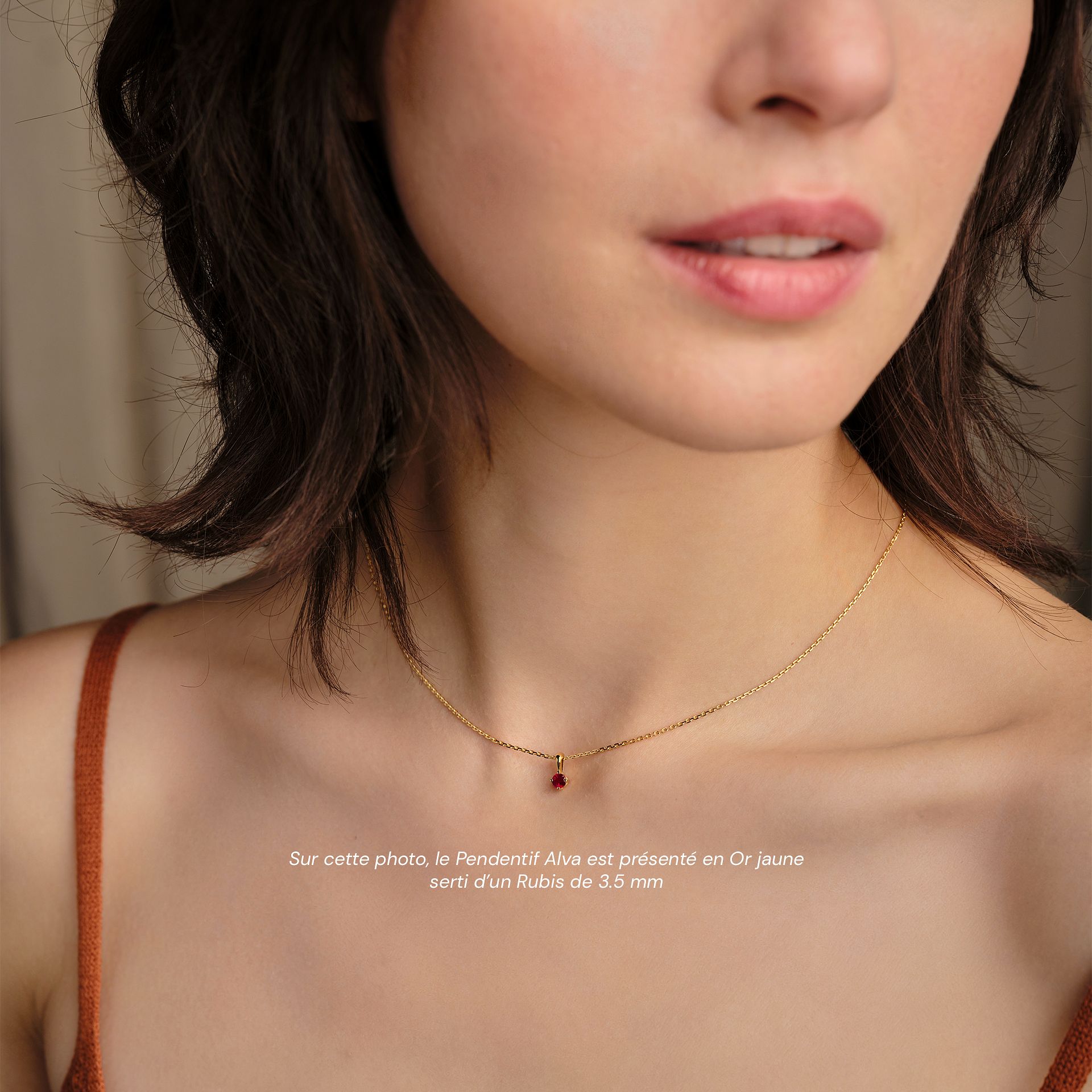 Pendentif Alva Rubis