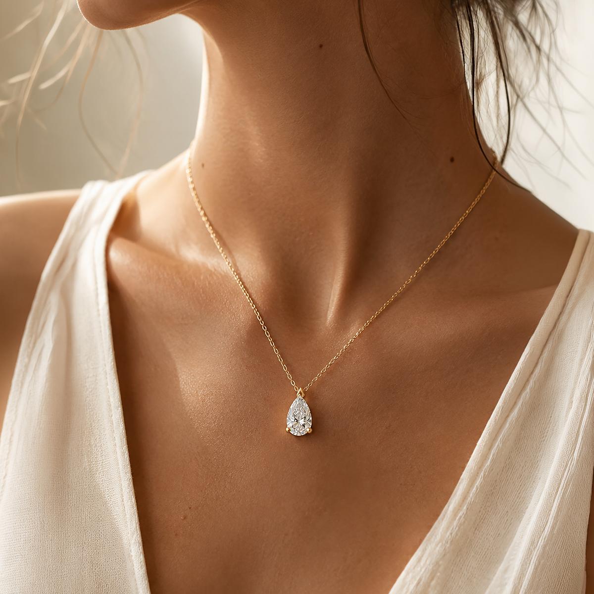 Pendentif Vera Diamant de Synthèse