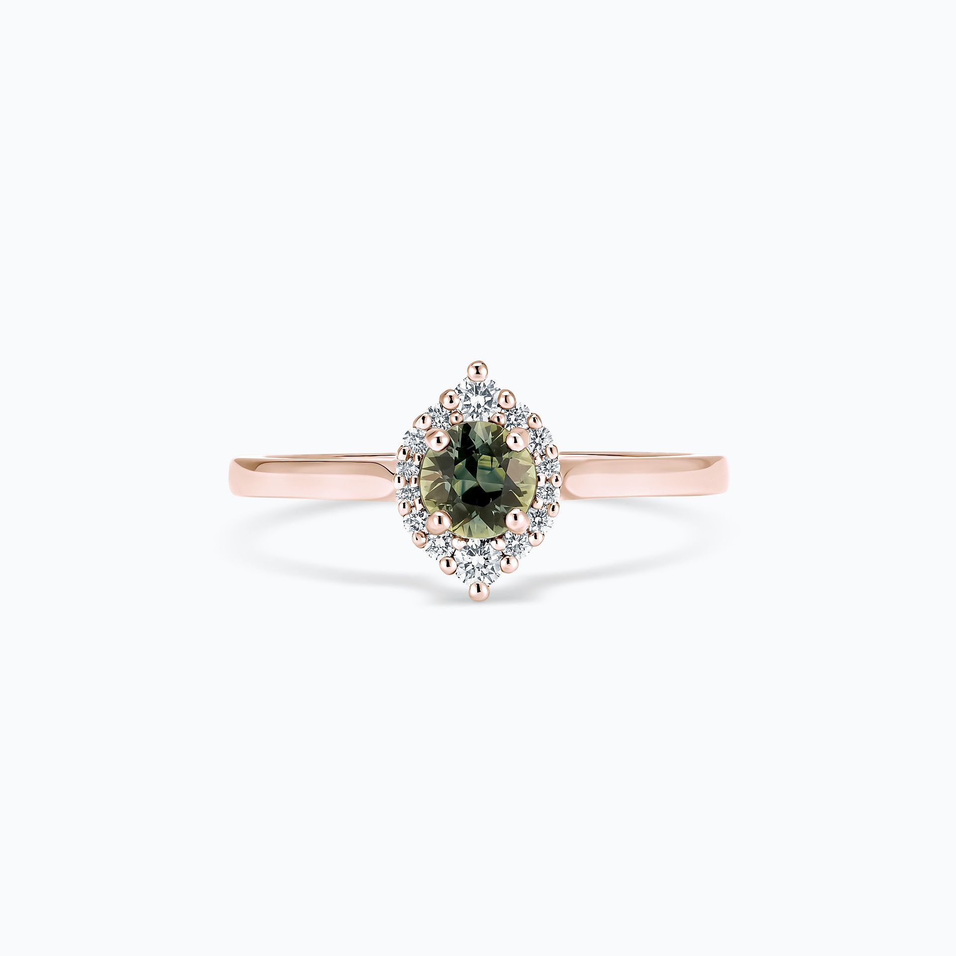 Solitaire Minerva Saphir Vert