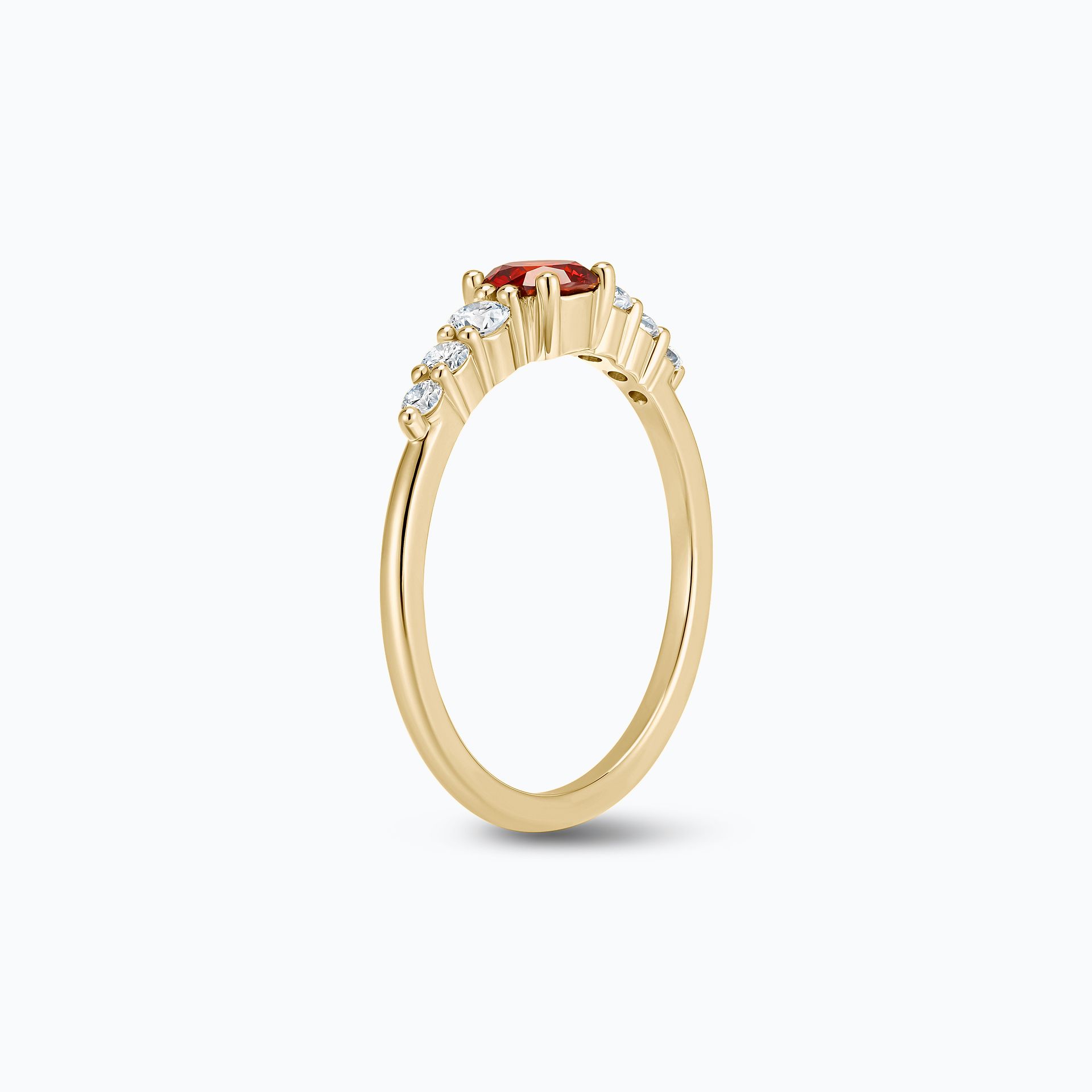 Solitaire Juliette Diamant Rouge de Synthèse