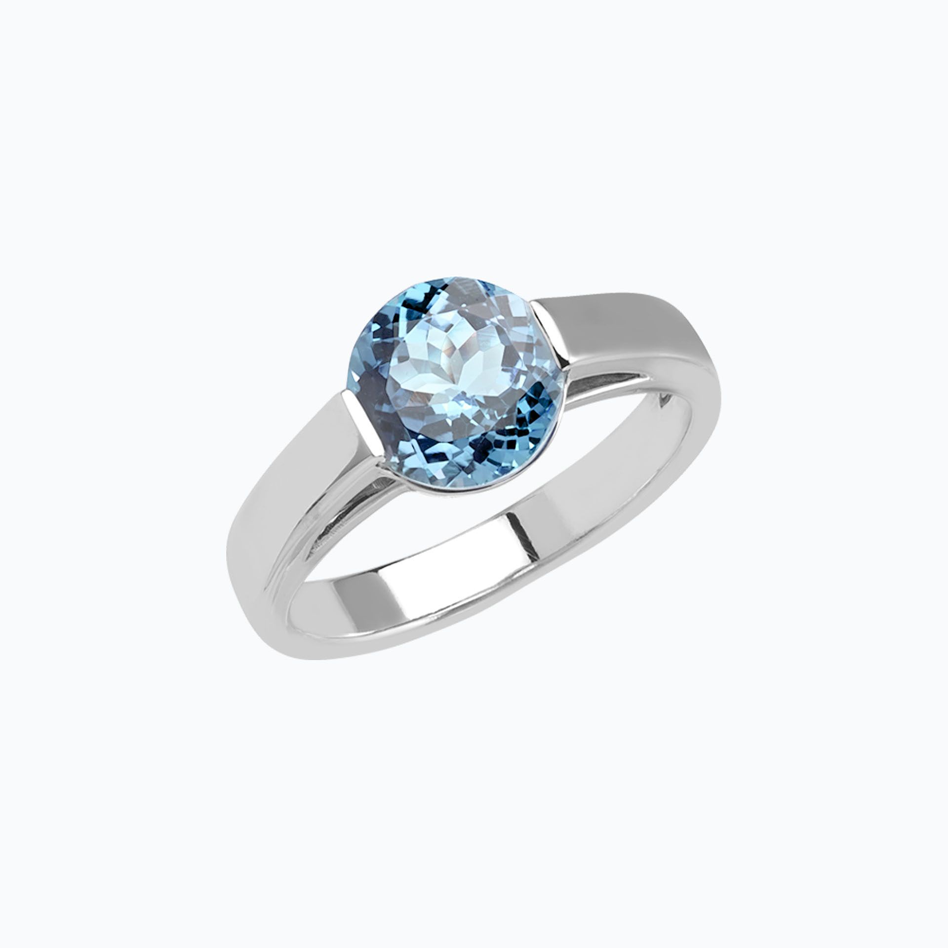 Bague Nymphéa Aigue-marine