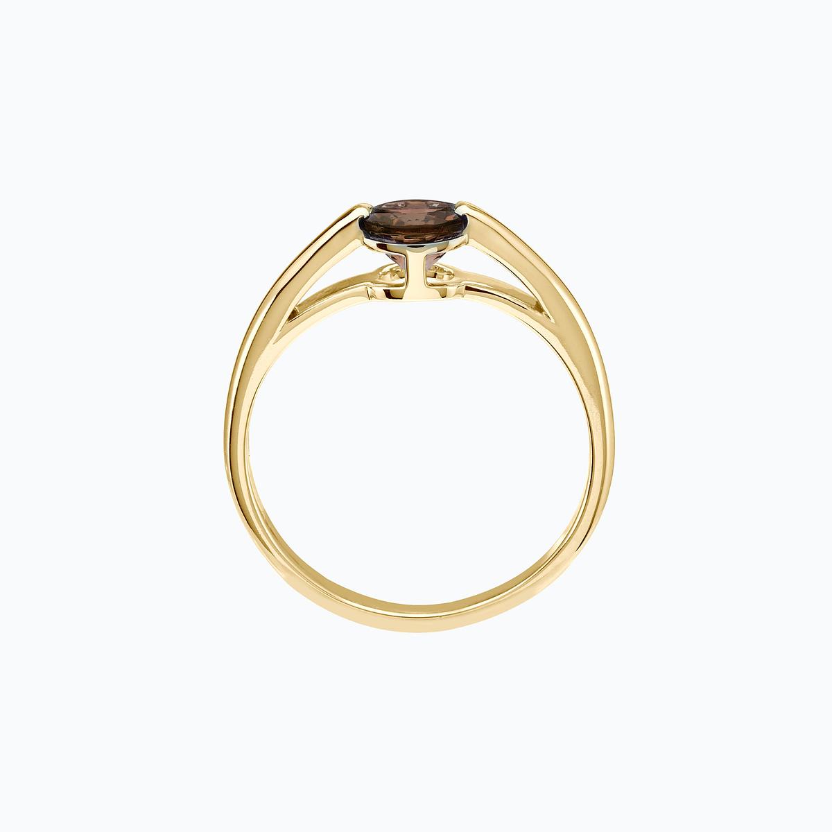 Bague Nymphéa Quartz fumé 6 mm