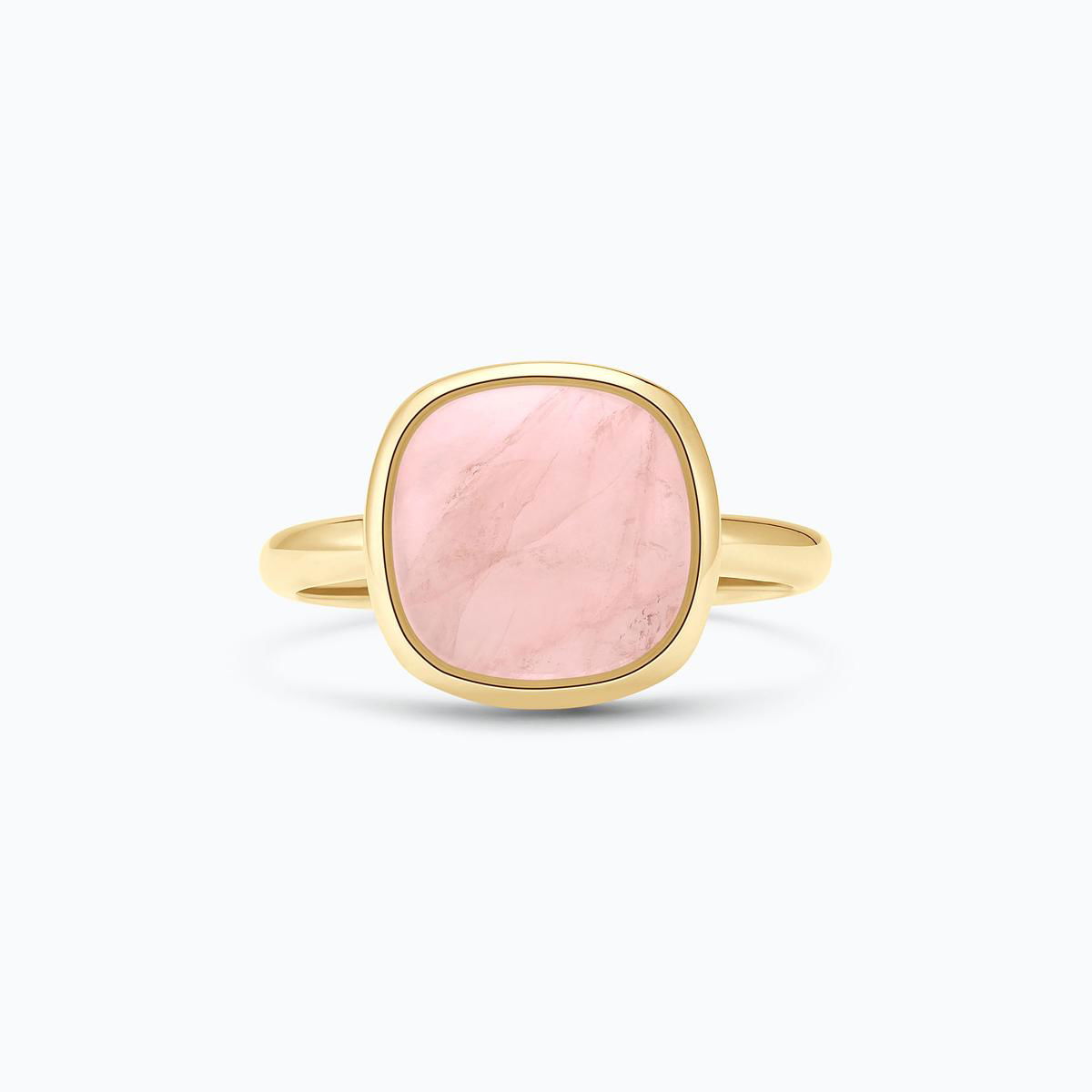 Bague Paradis Coussin Quartz Rose