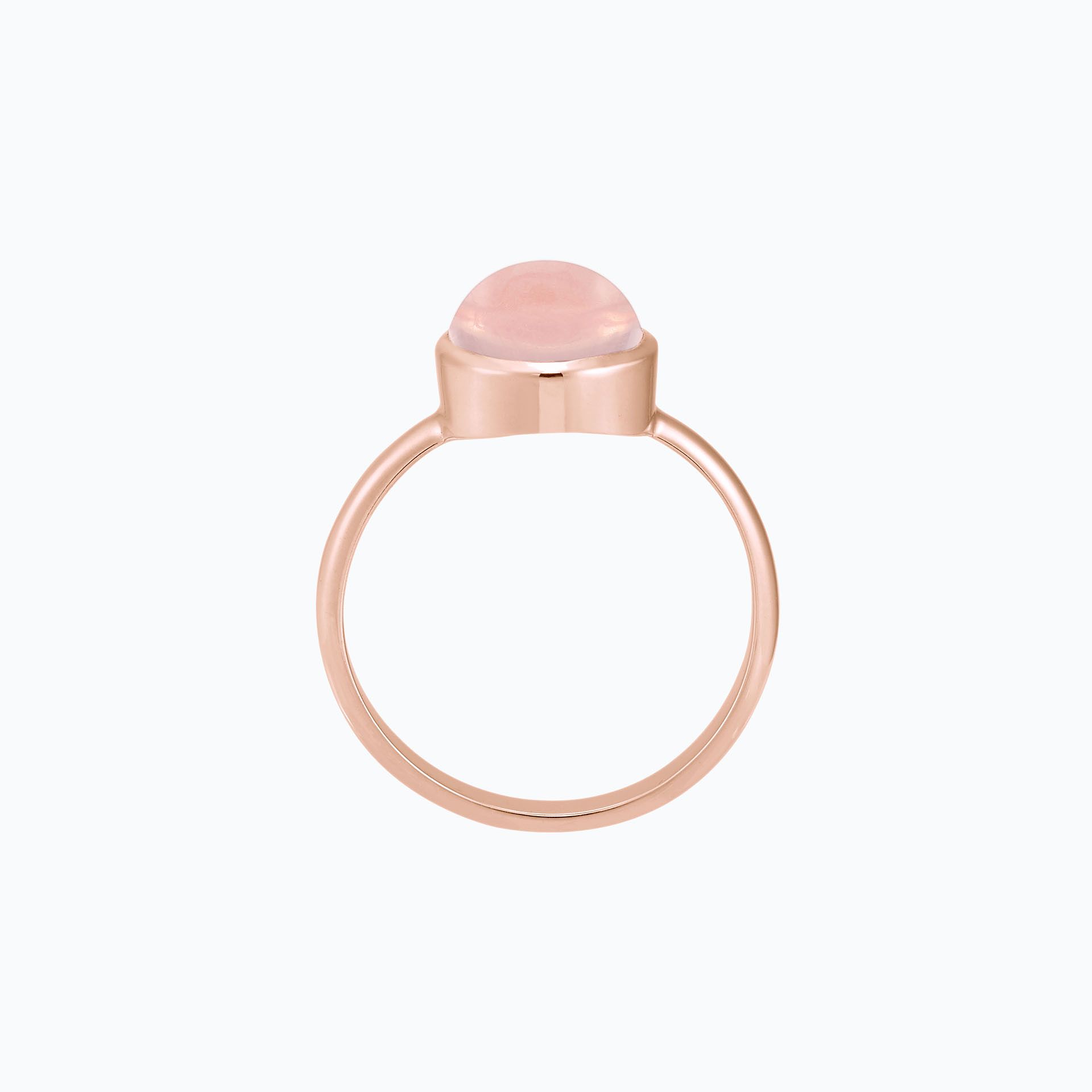 Bague Paradis Ronde Quartz Rose