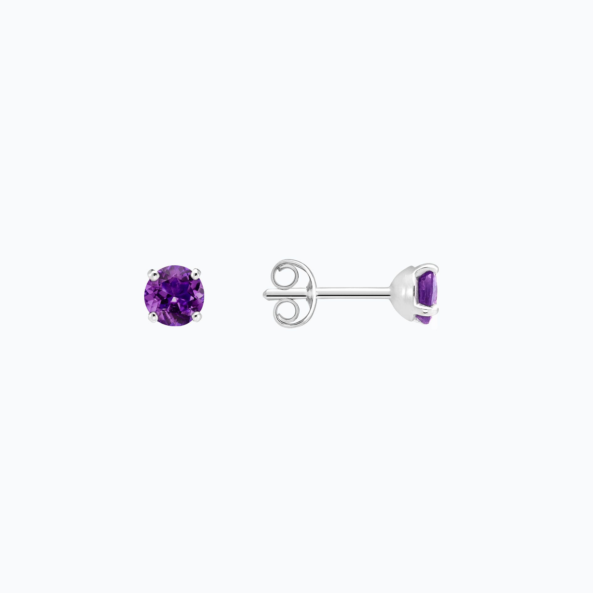Boucles Alva Améthyste 4.5 mm