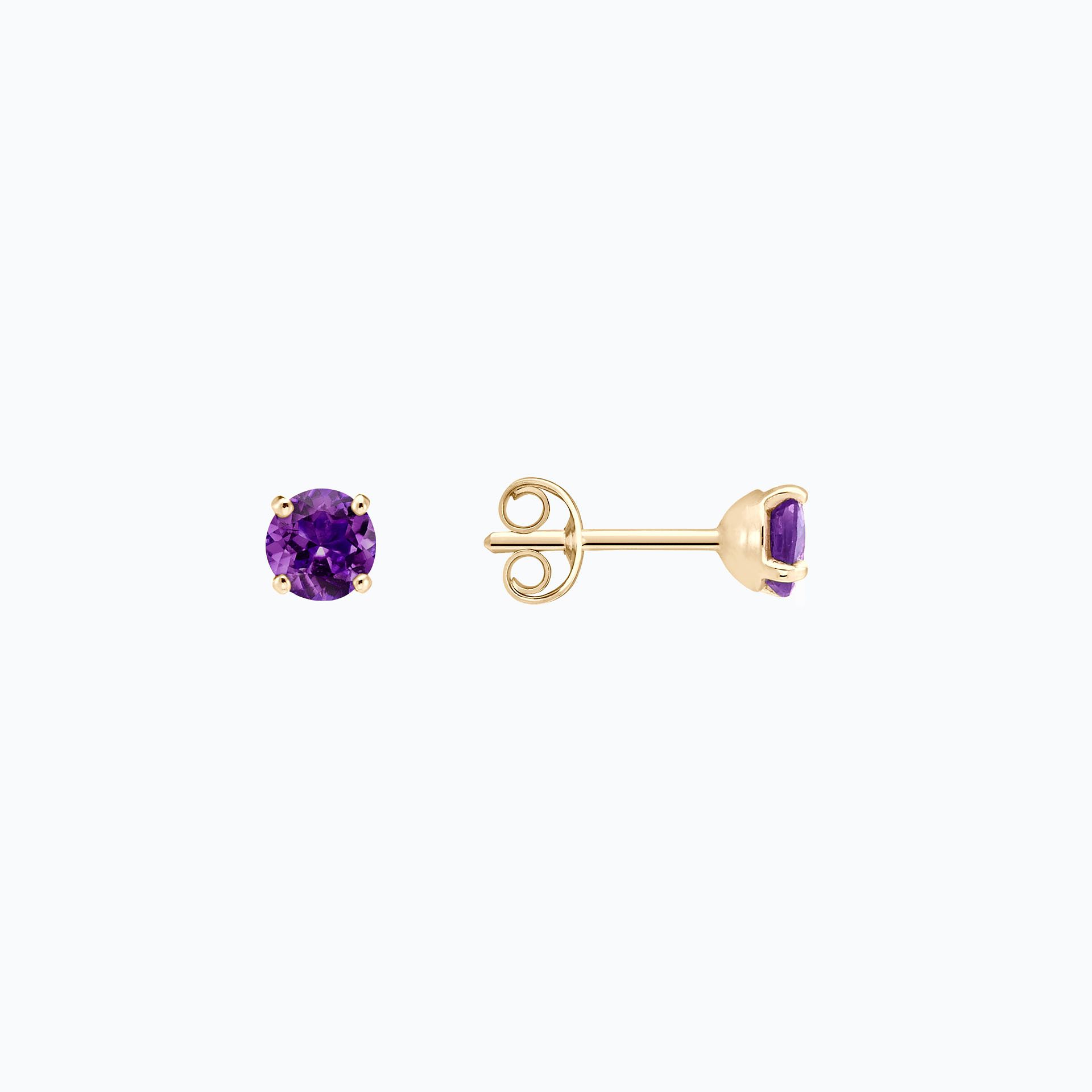 Boucles Alva Améthyste 4.5 mm