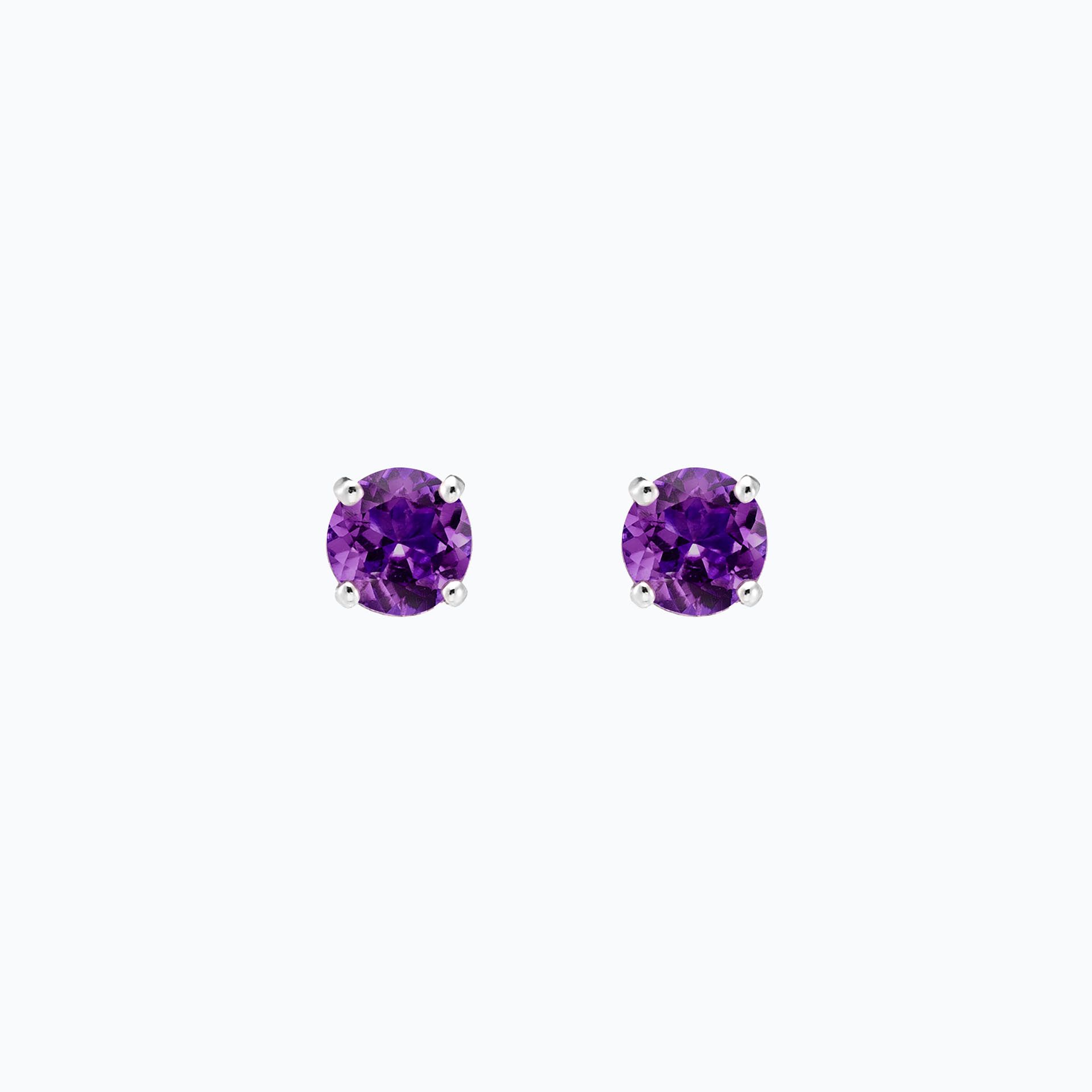 Boucles Alva Améthyste 6 mm