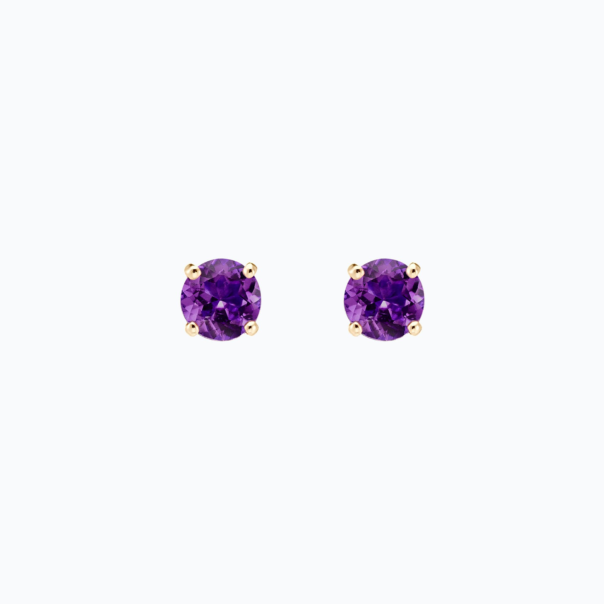 Boucles Alva Améthyste 6 mm
