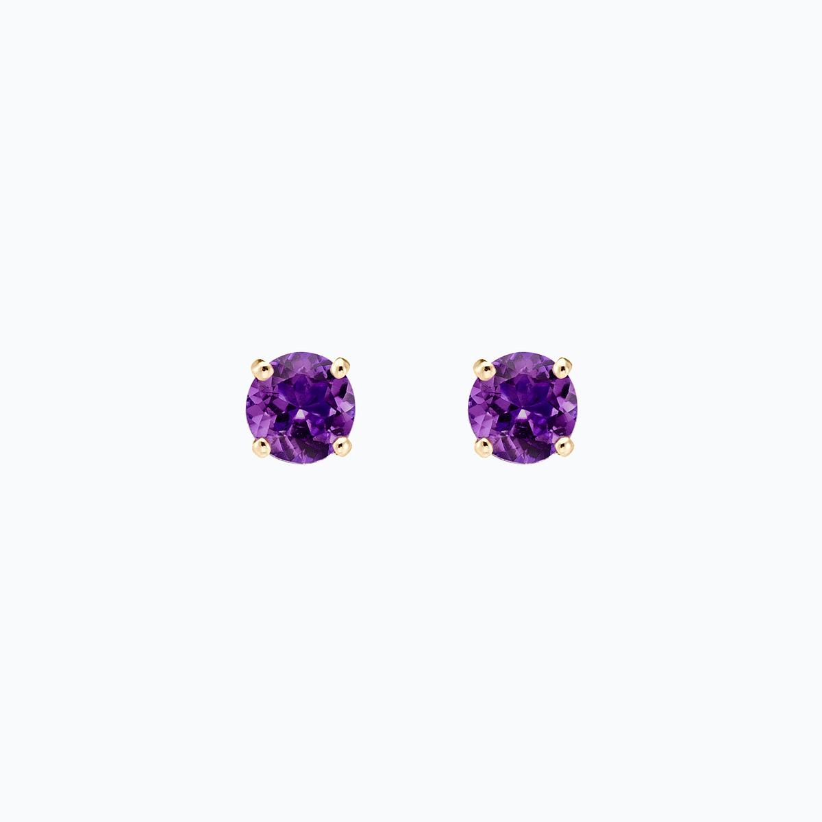 Boucles Alva Améthyste 6 mm