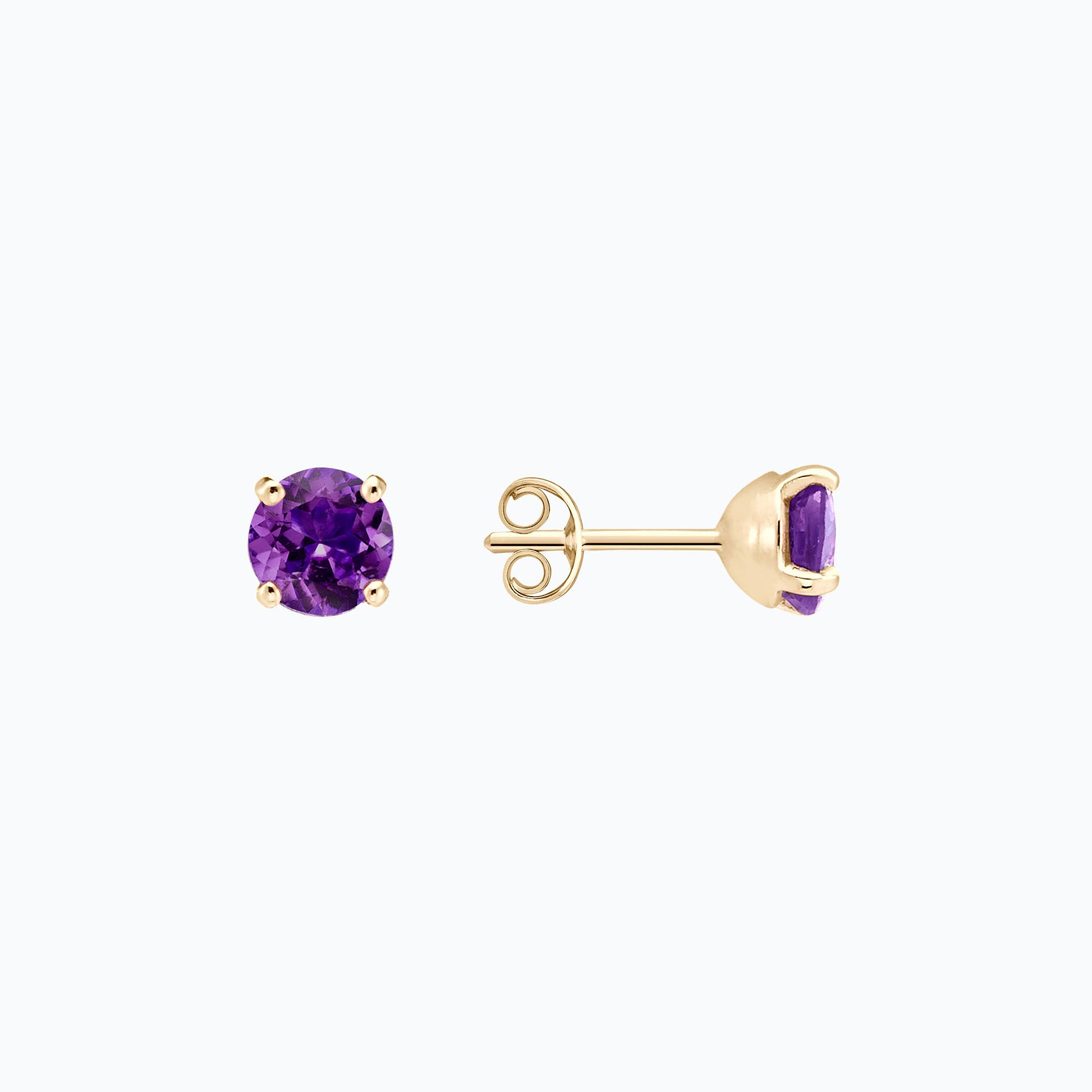 Boucles Alva Améthyste 6 mm