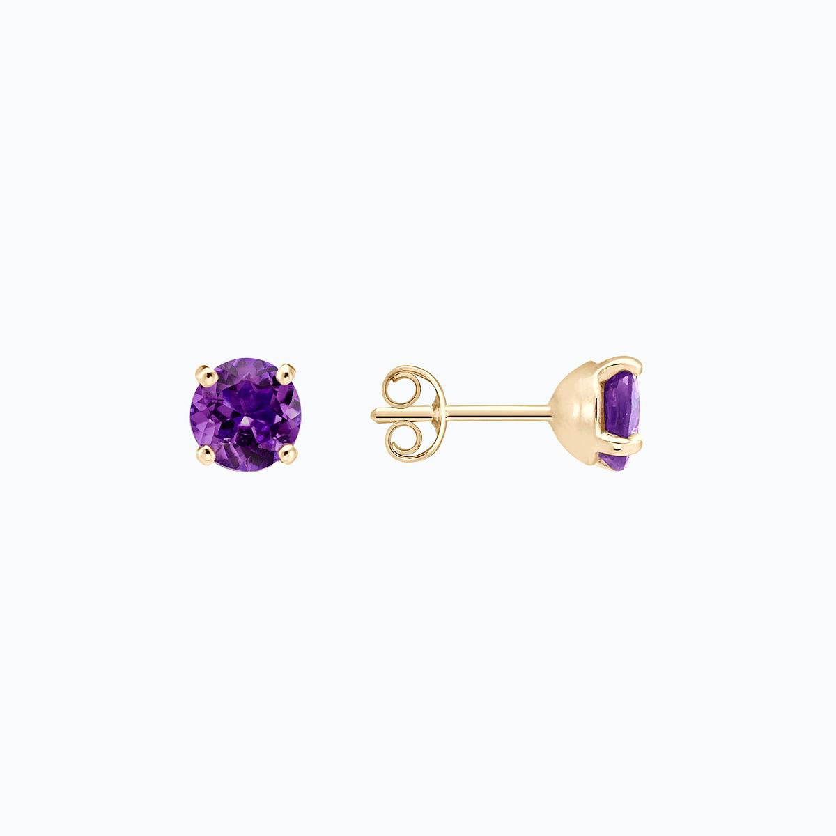 Boucles Alva Améthyste 6 mm