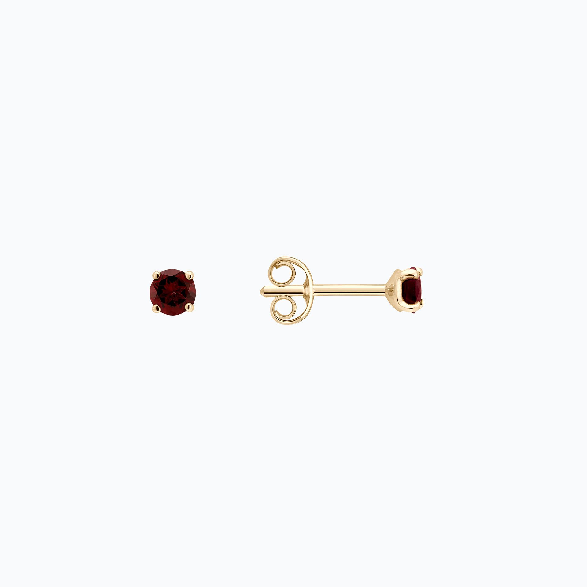 Boucles Alva Grenat 3.5 mm