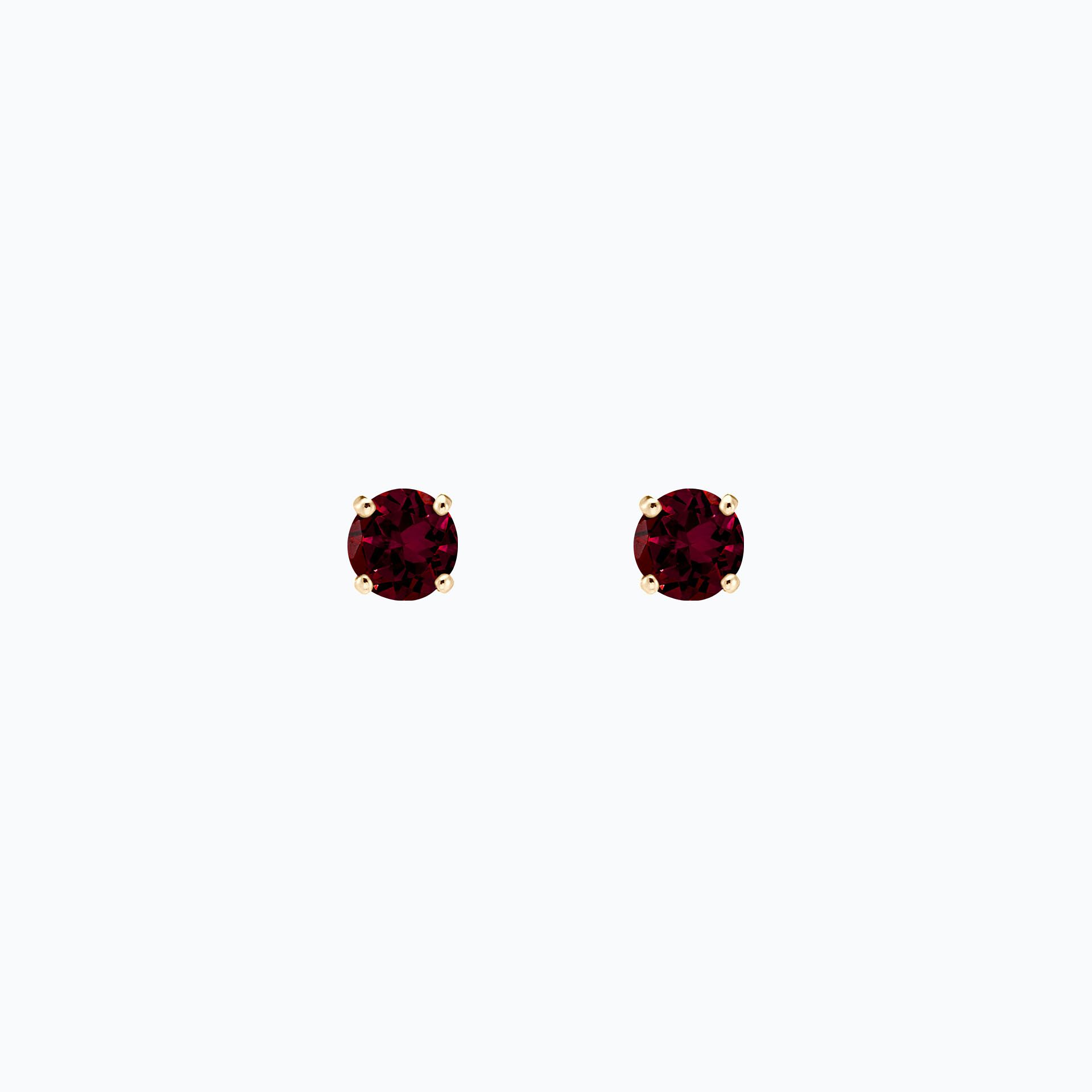 Boucles Alva Grenat Rhodolite 4.5 mm