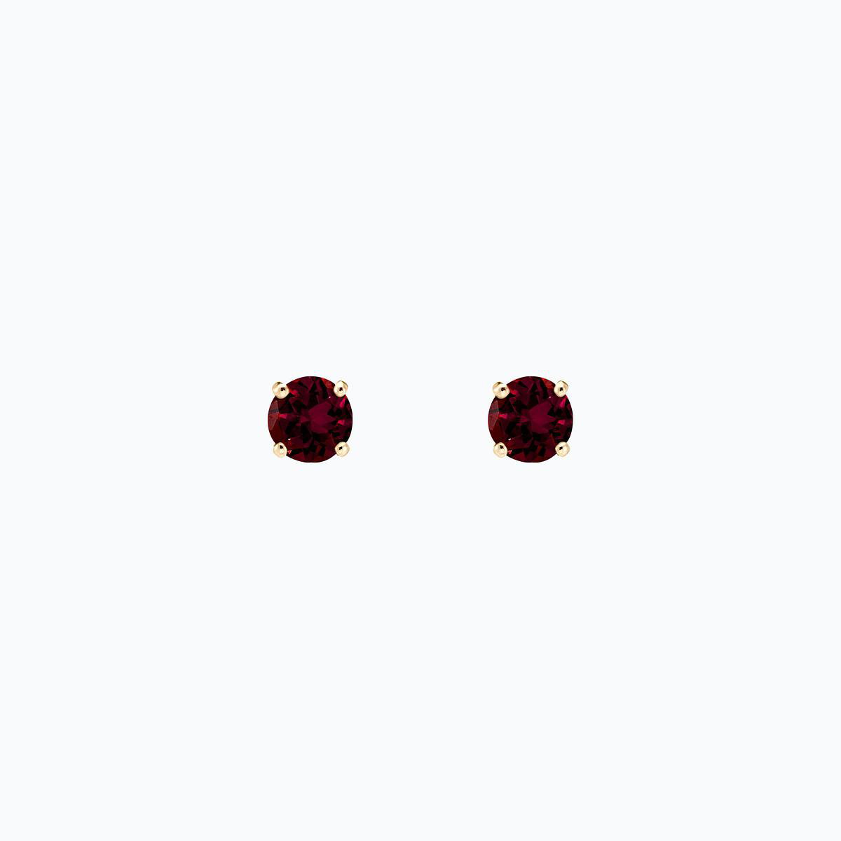 Boucles Alva Grenat Rhodolite 4.5 mm