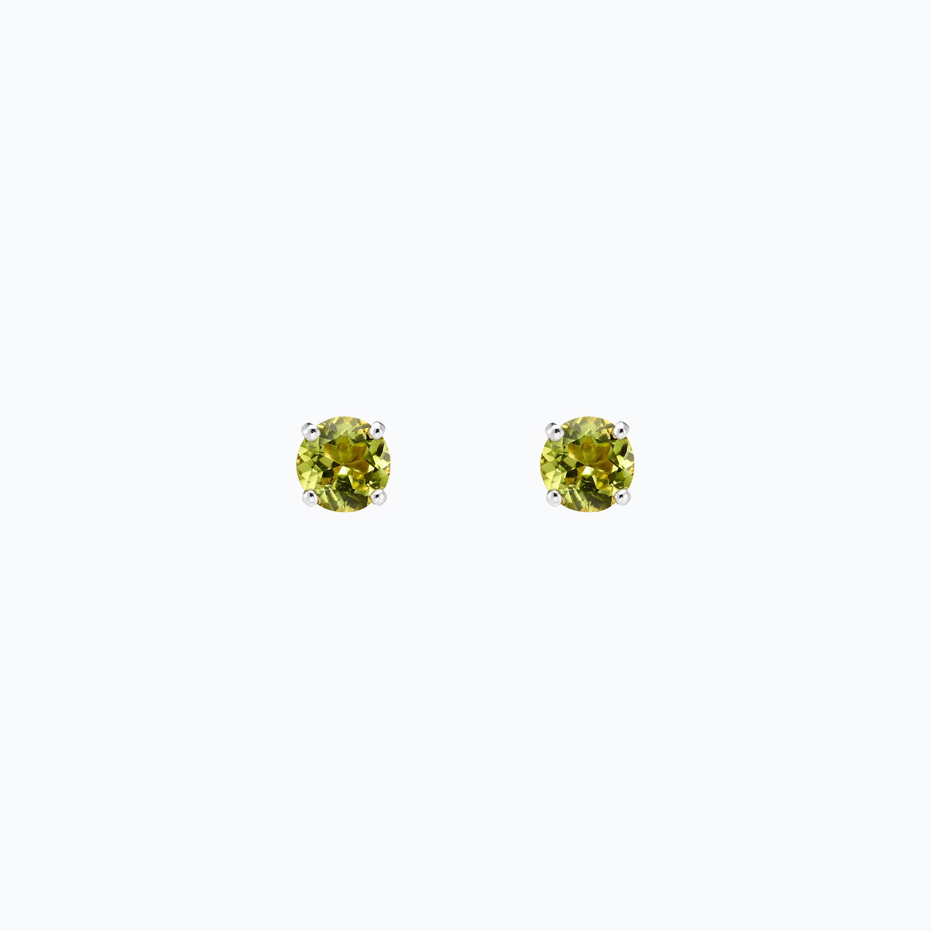Boucles Alva Péridot 4.5 mm