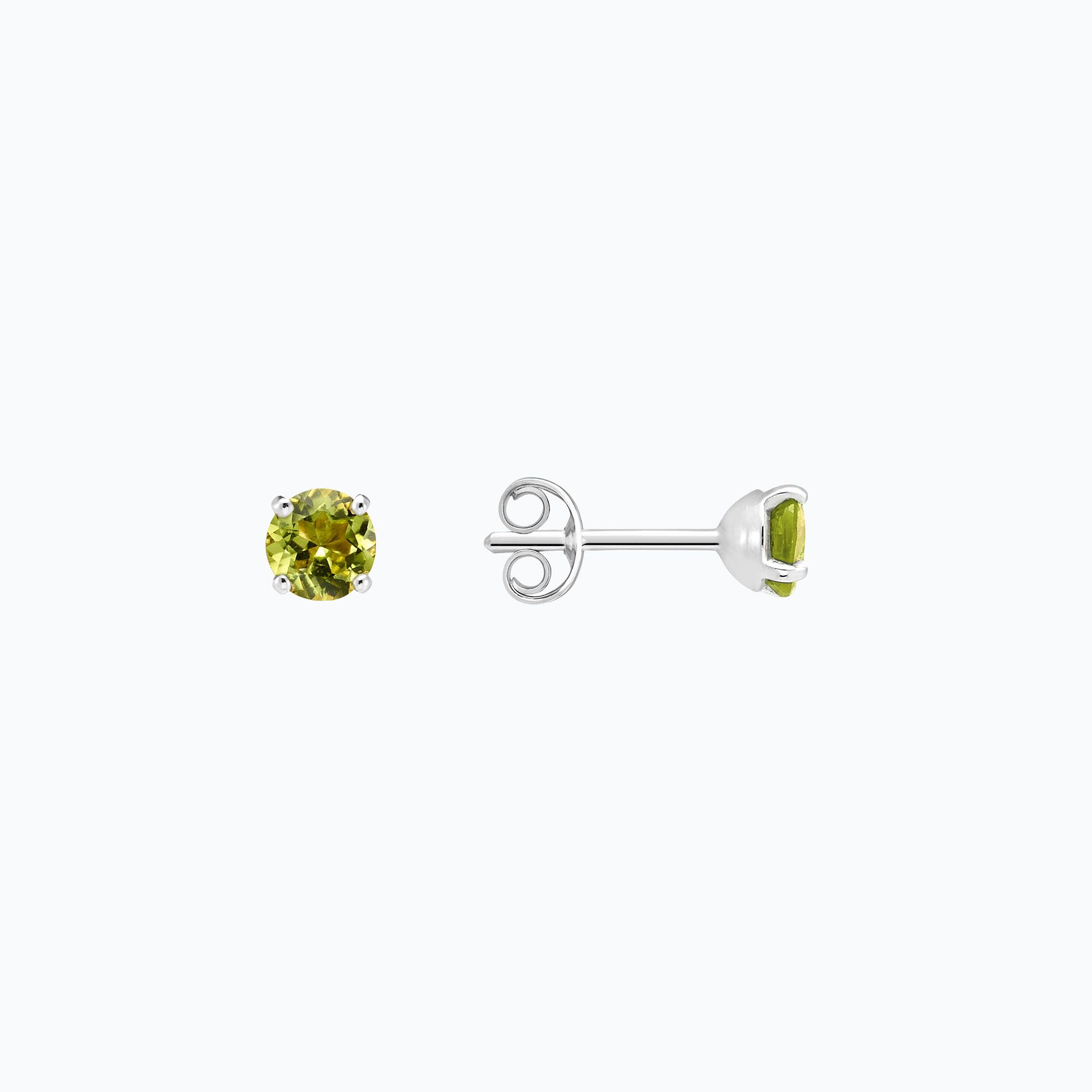 Boucles Alva Péridot 4.5 mm
