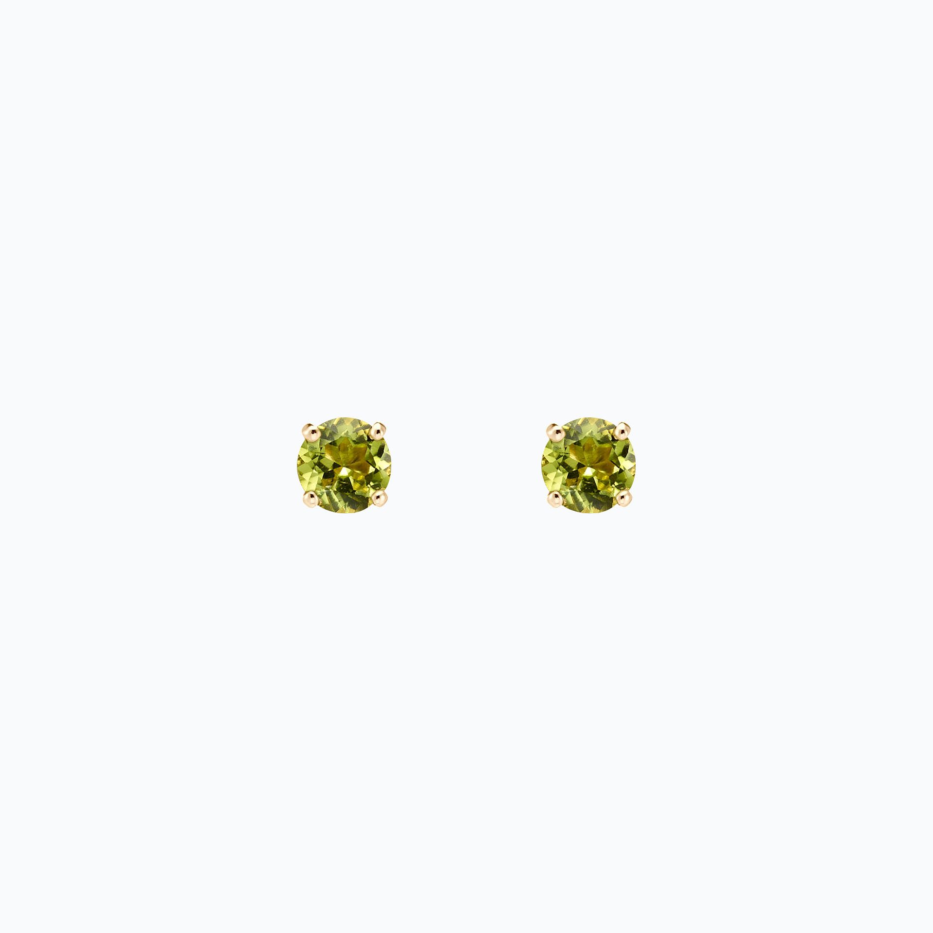 Boucles Alva Péridot 4.5 mm