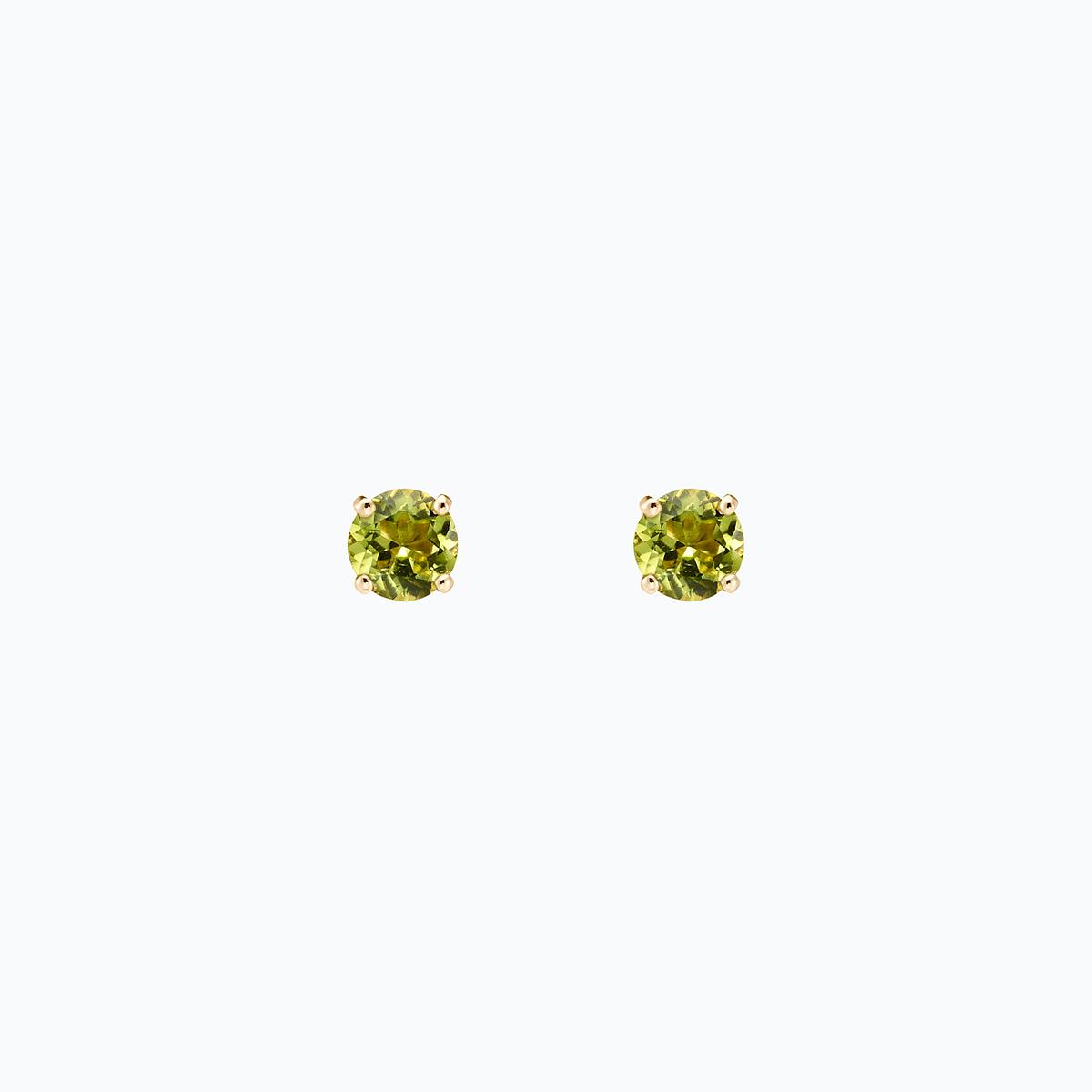 Boucles Alva Péridot 4.5 mm