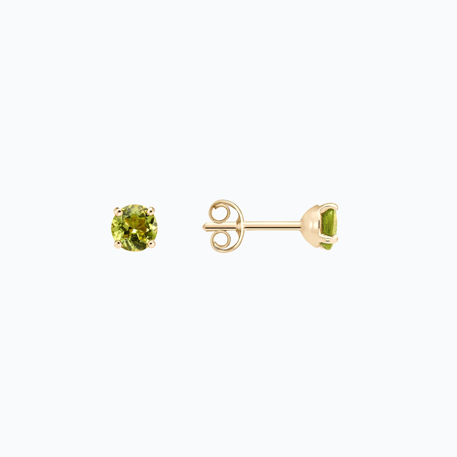 Boucles Alva Péridot 4.5 mm