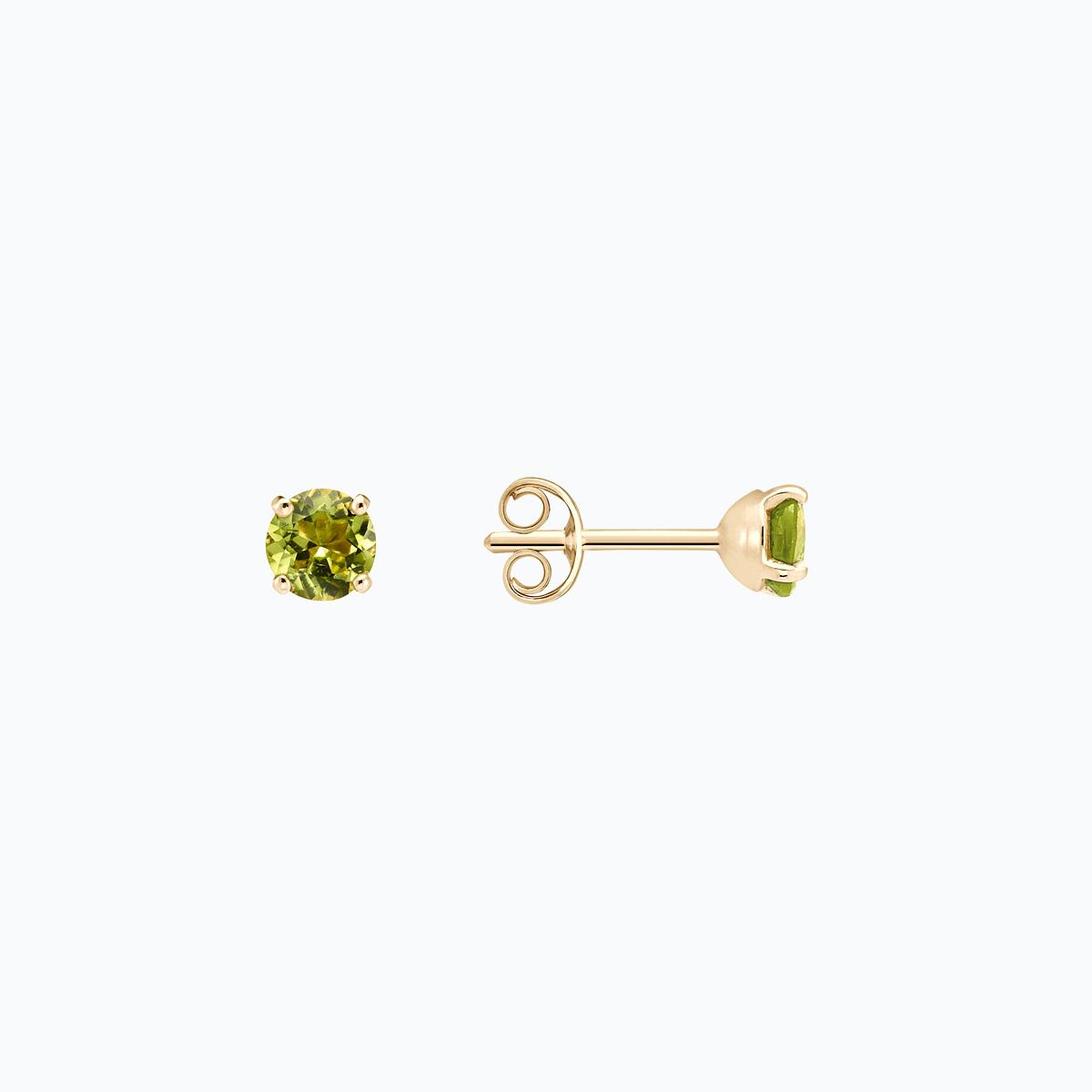 Boucles Alva Péridot 4.5 mm