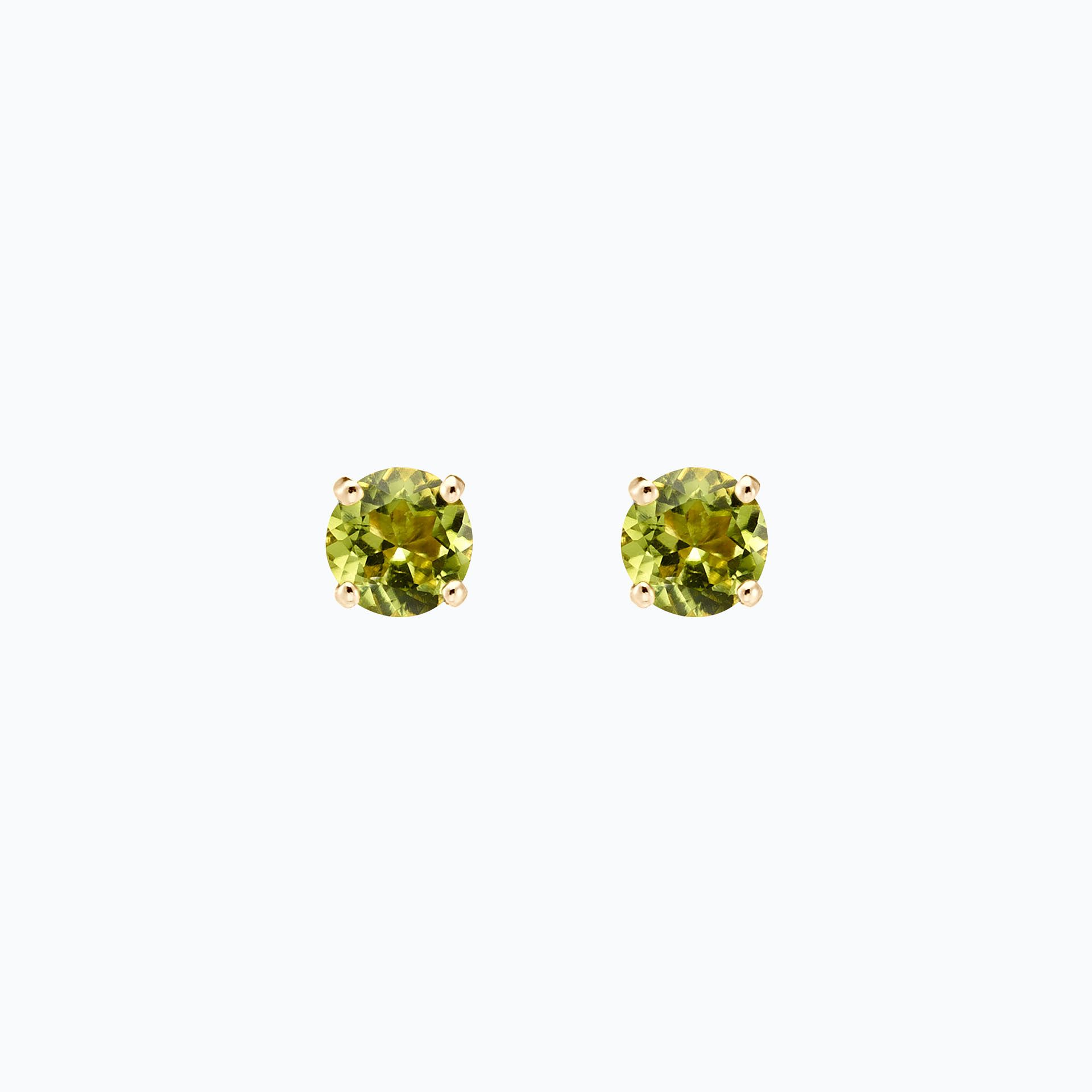Boucles Alva Péridot 6 mm